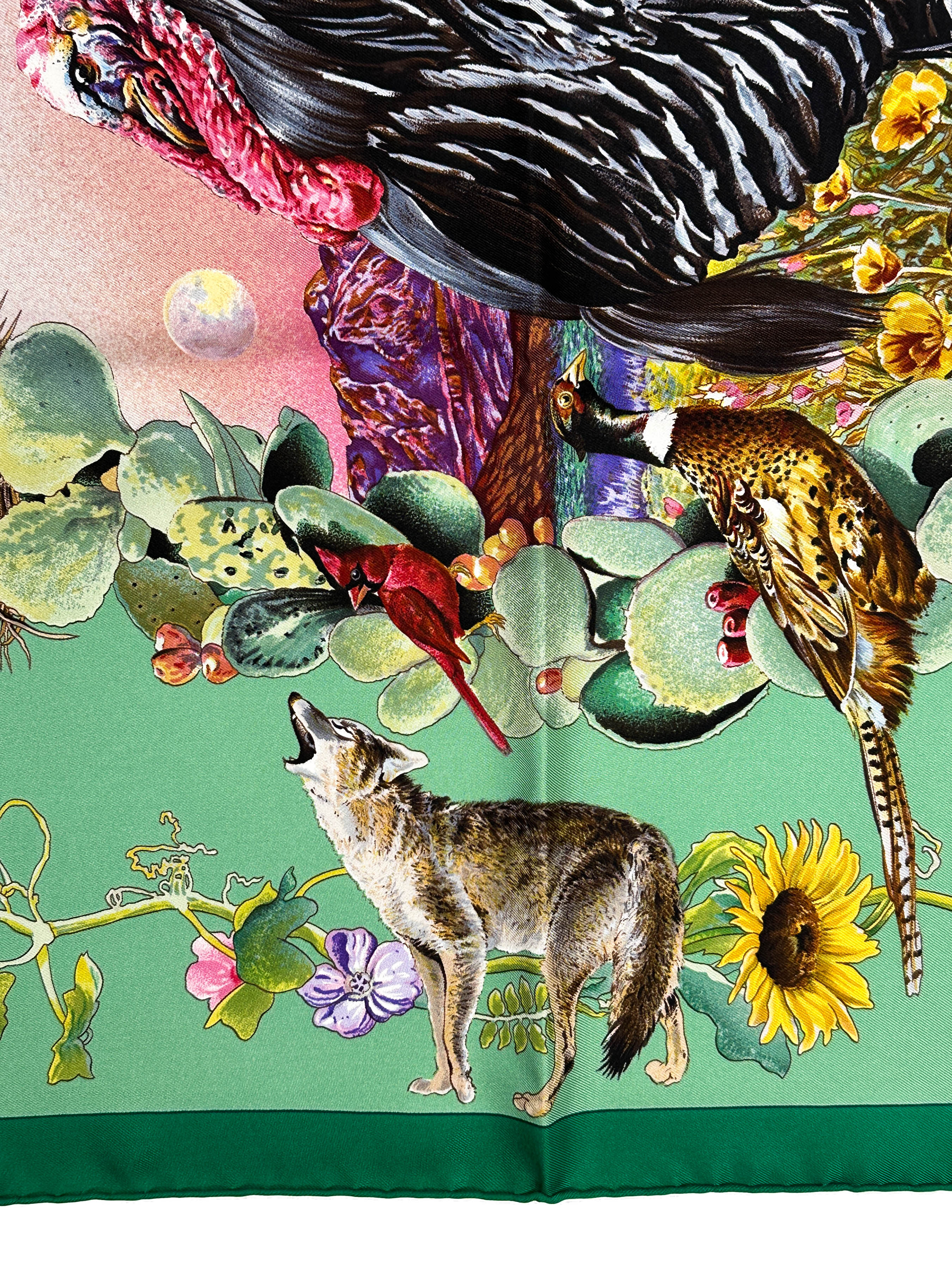 Hermès *Limited Edition Museum of Fine Arts Houston 2005* Faune et Flore du Texas 90