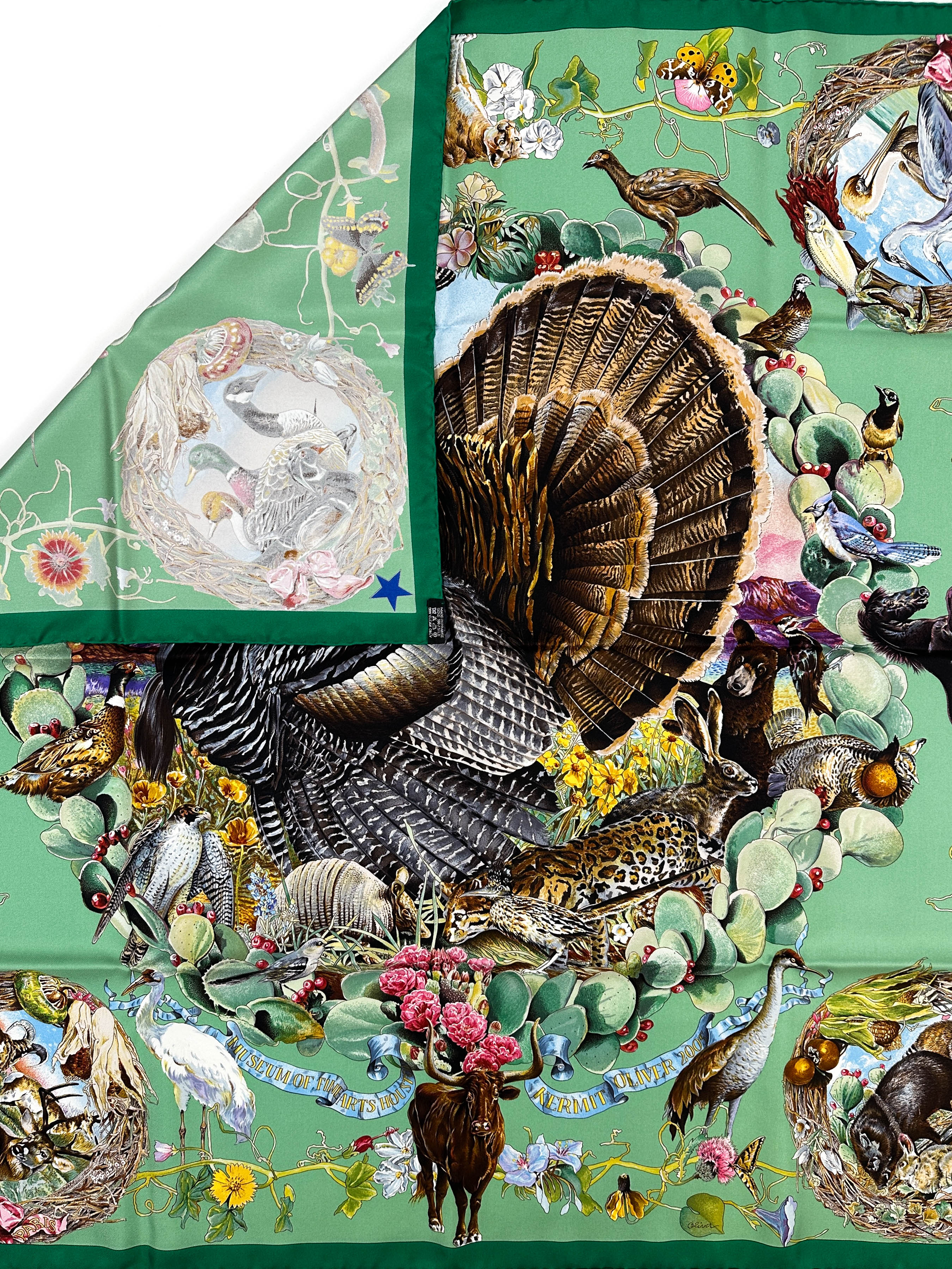 Hermès *Limited Edition Museum of Fine Arts Houston 2005* Faune et Flore du Texas 90