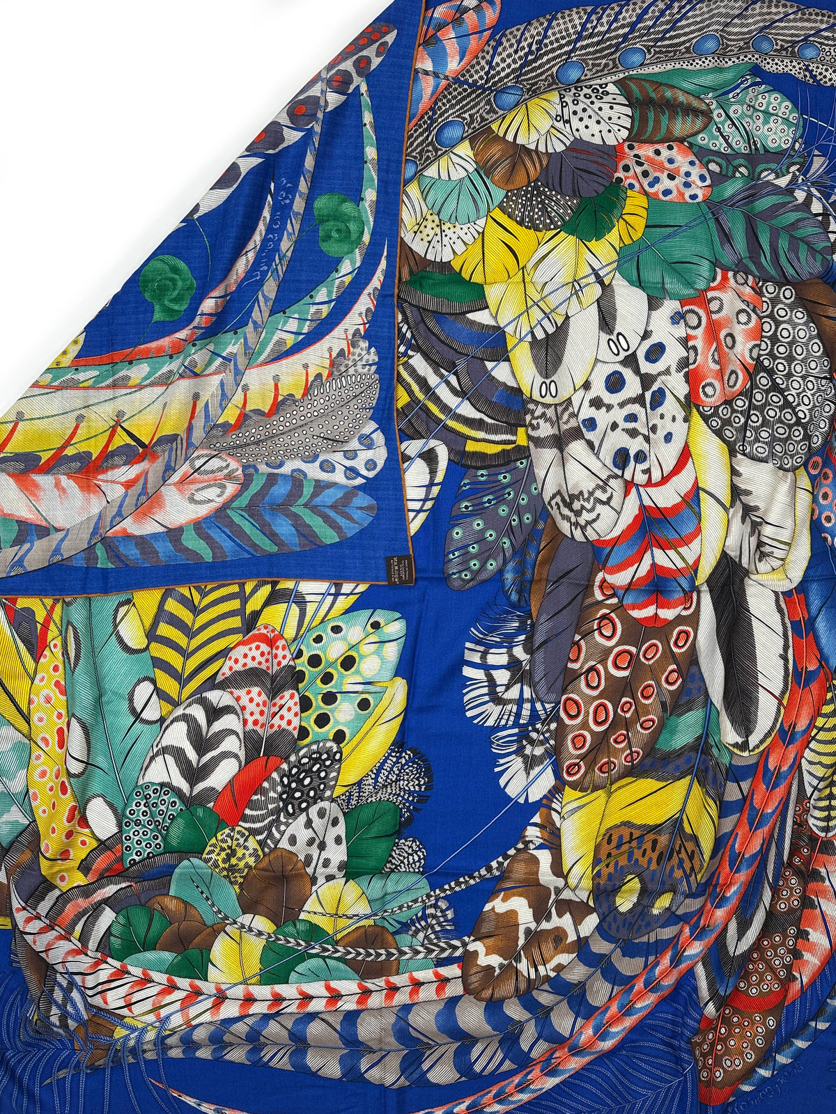Hermès Plumes en Fête Cashmere Silk 140