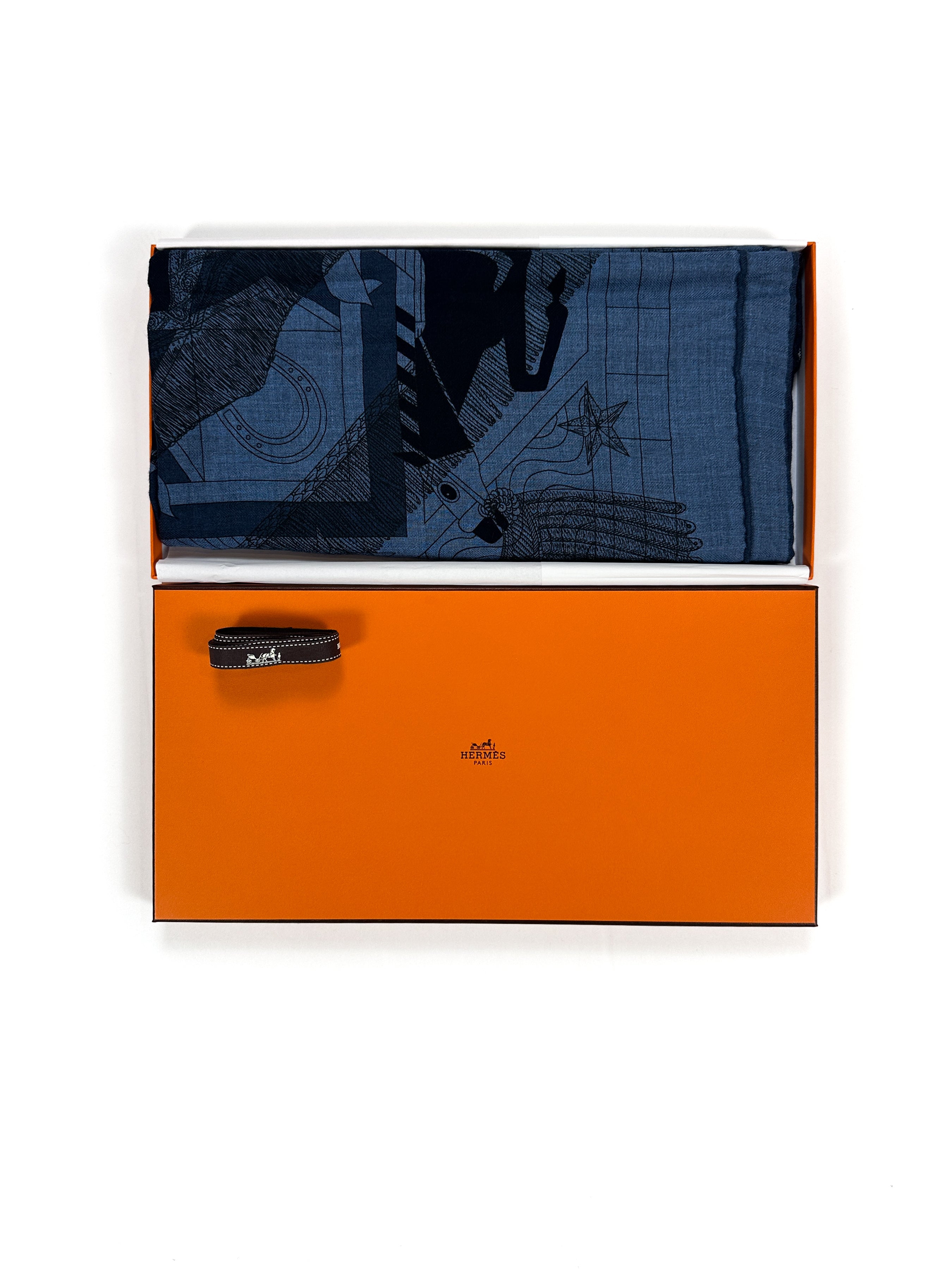 Hermès Imprimeur Fou Cashmere Silk 140
