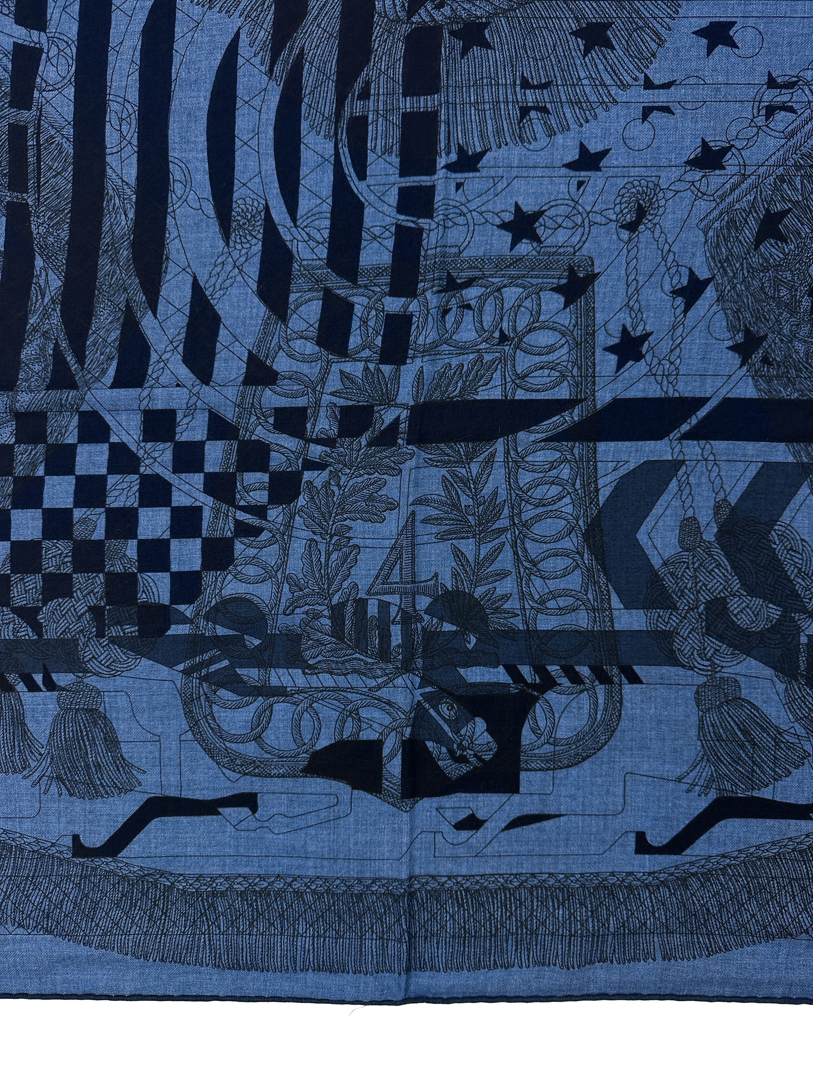 Hermès Imprimeur Fou Cashmere Silk 140