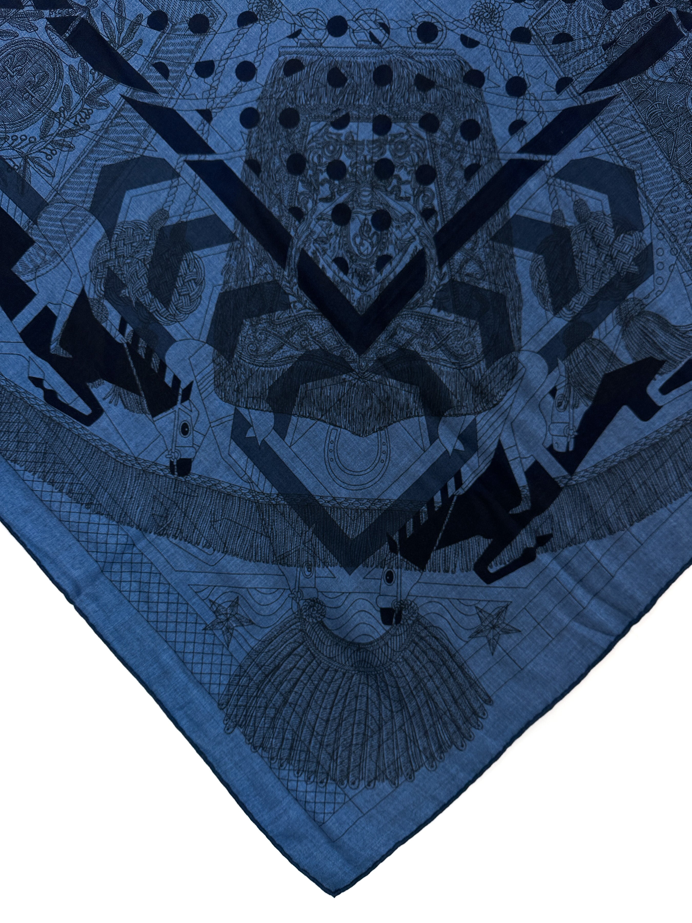 Hermès Imprimeur Fou Cashmere Silk 140