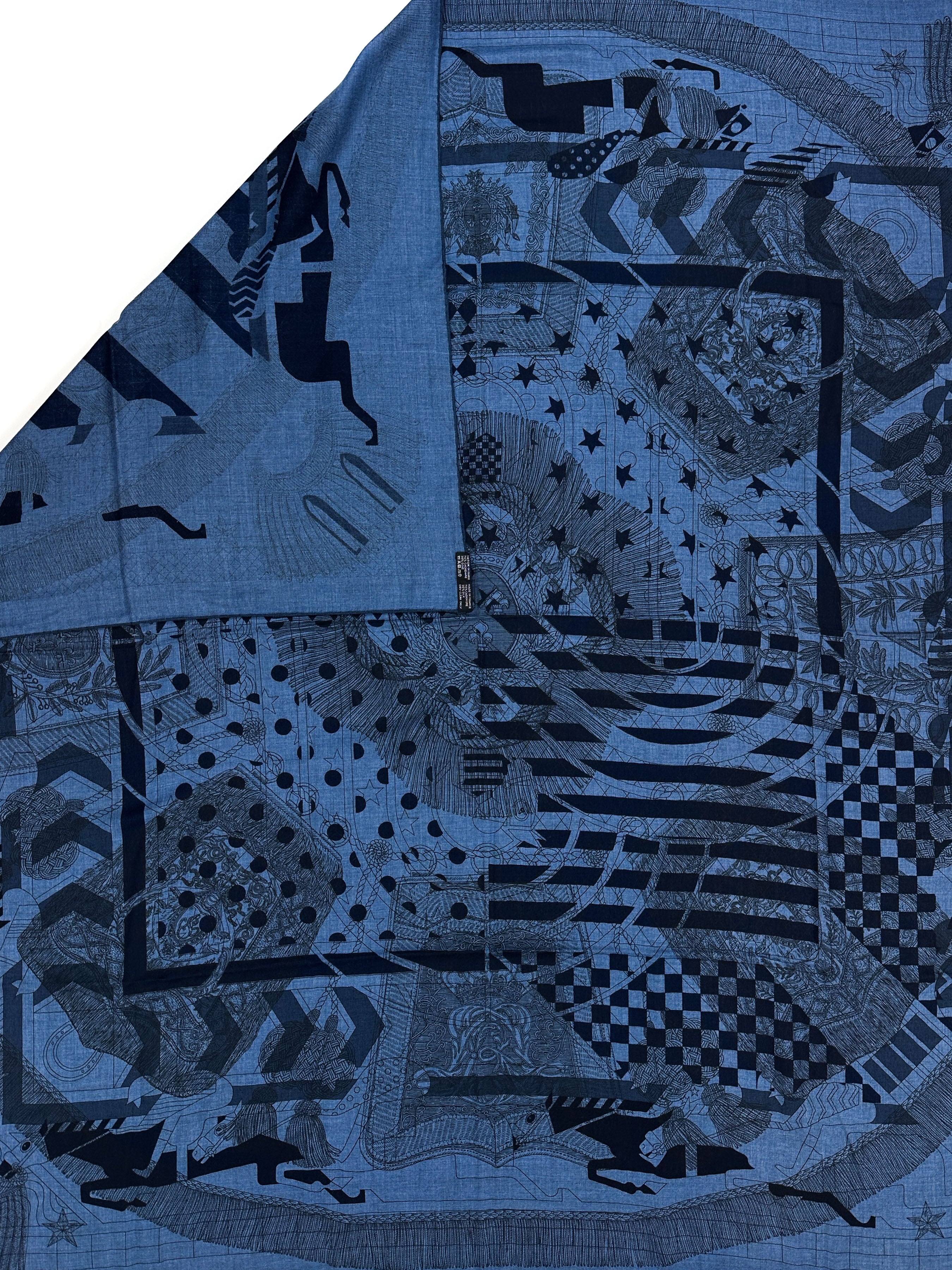 Hermès Imprimeur Fou Cashmere Silk 140
