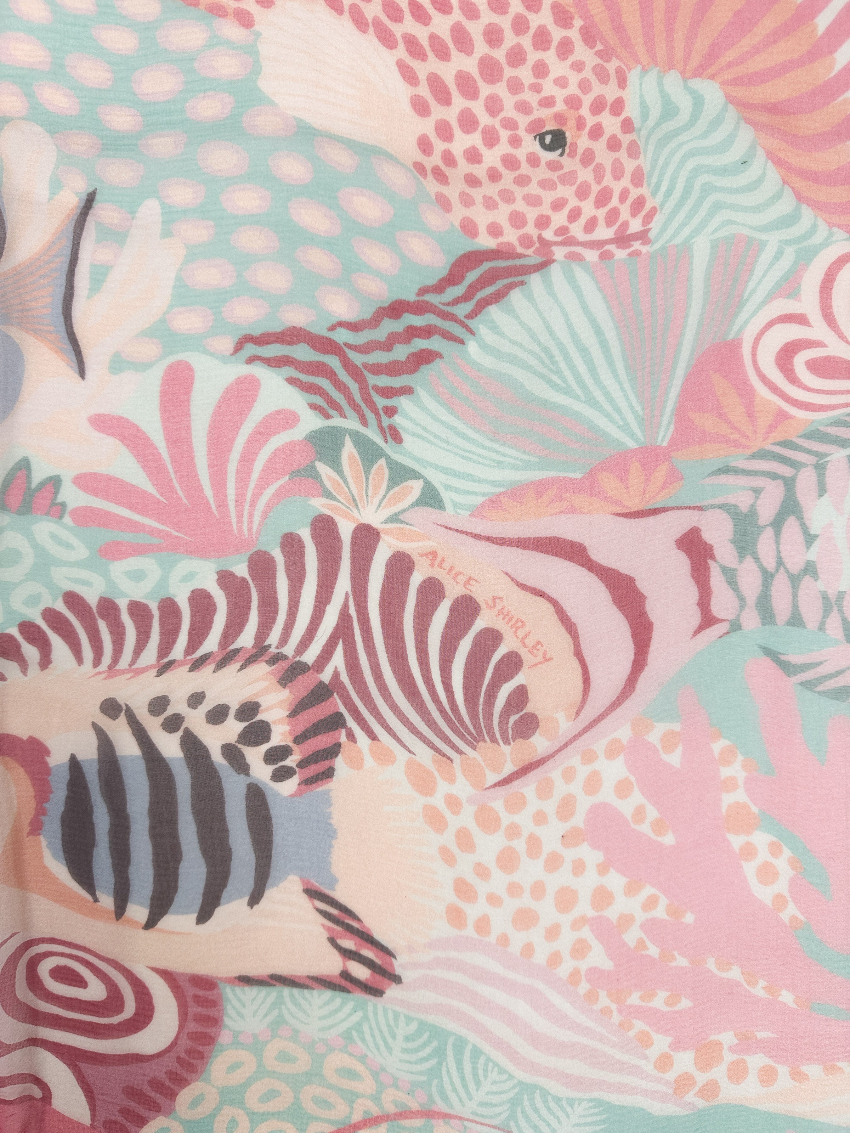 Hermès Under The Waves Mousseline 140