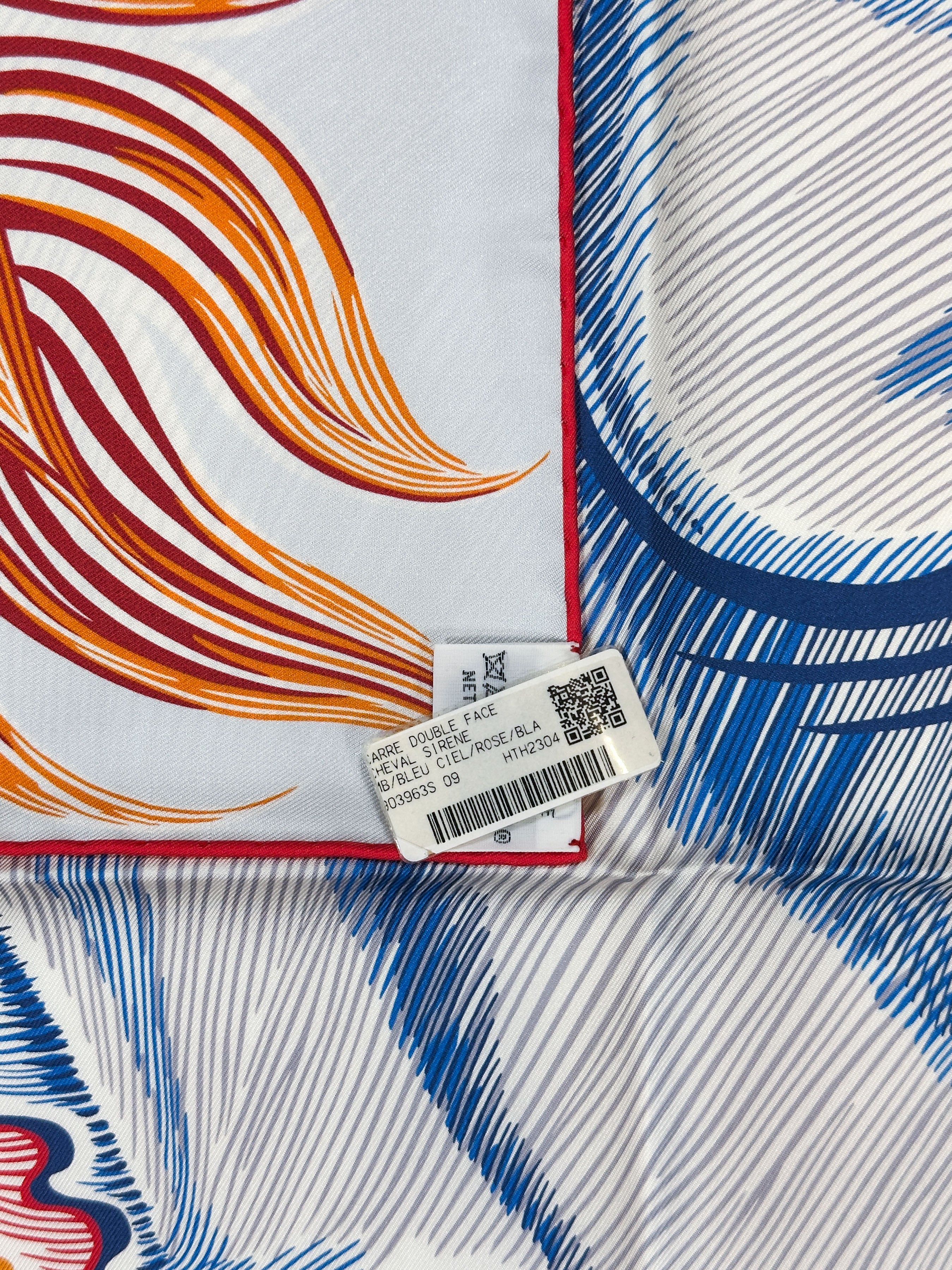 Hermès Cheval Sirene Double Face 90