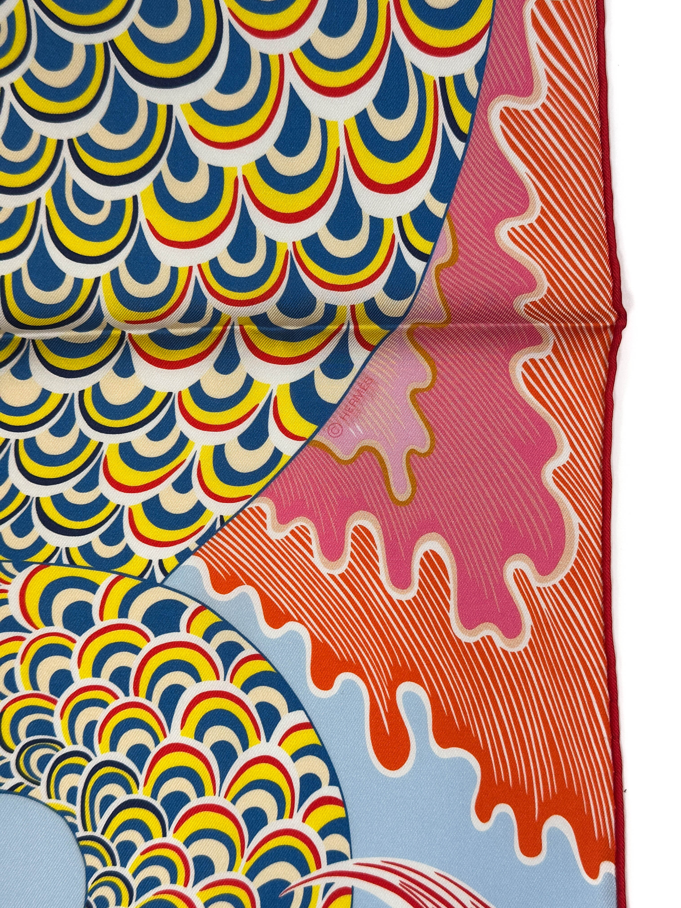Hermès Cheval Sirene Double Face 90