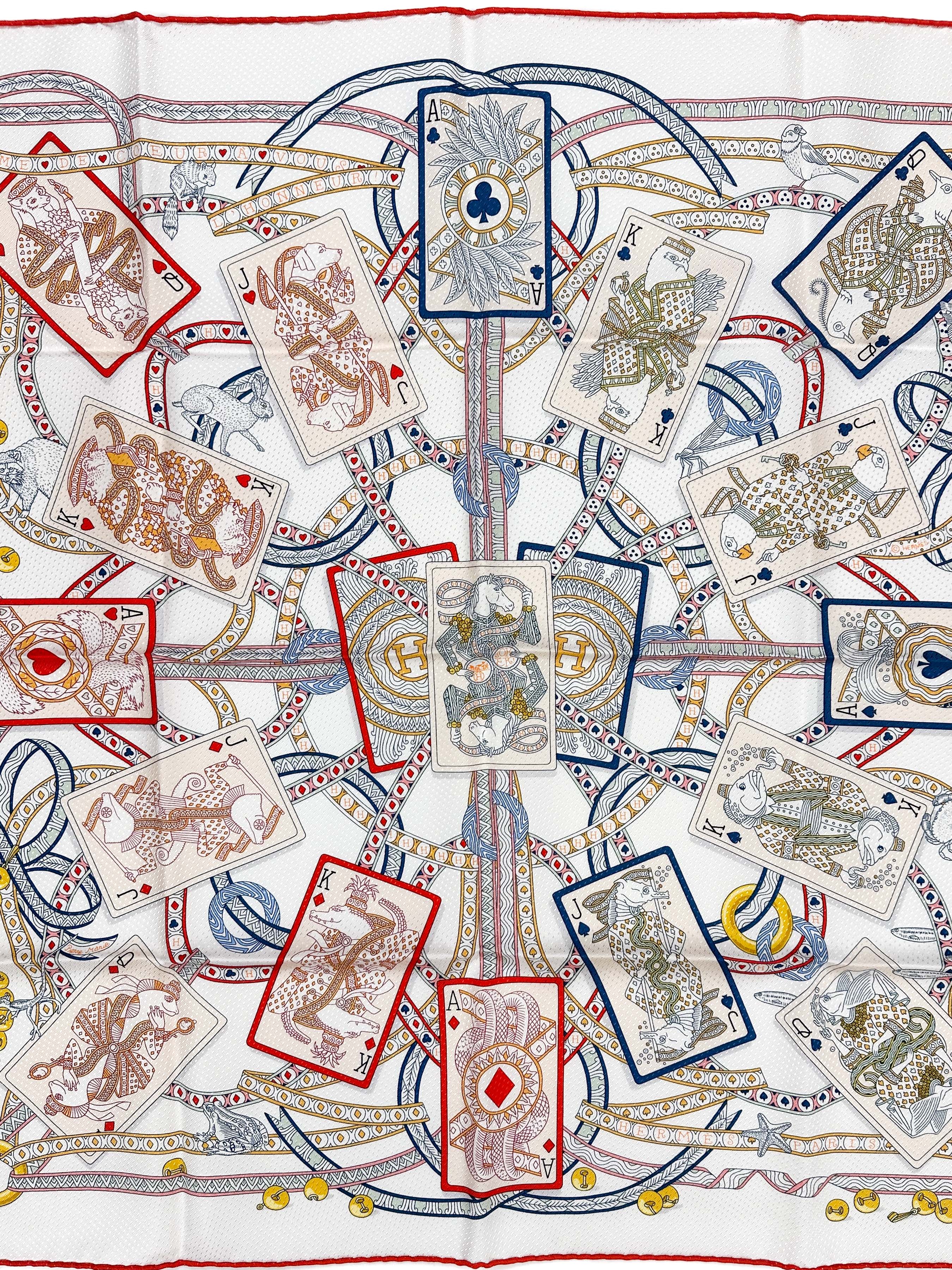 Hermès Dame de Coeur Jacquard With Single Eyelet 70