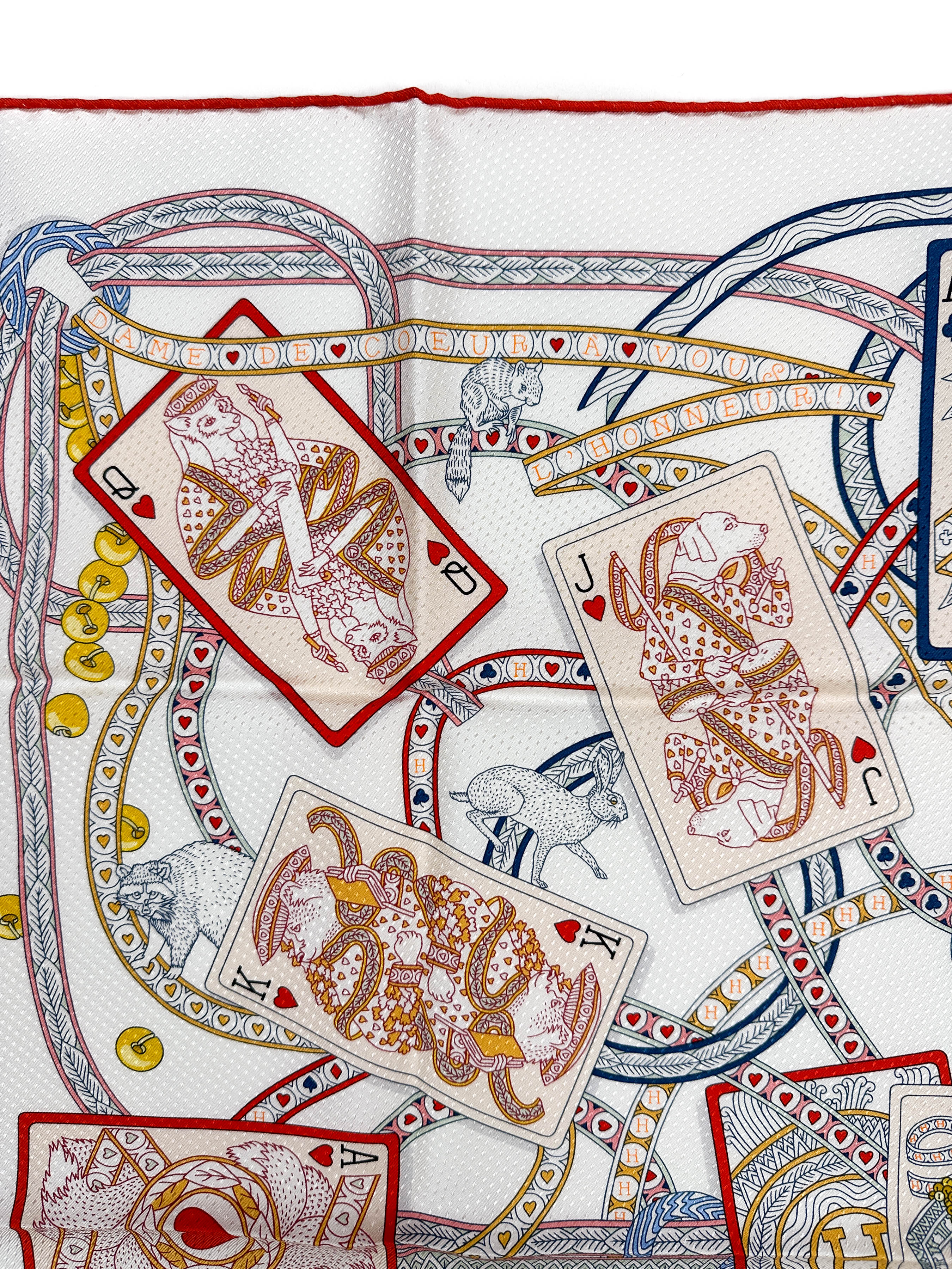 Hermès Dame de Coeur Jacquard With Single Eyelet 70