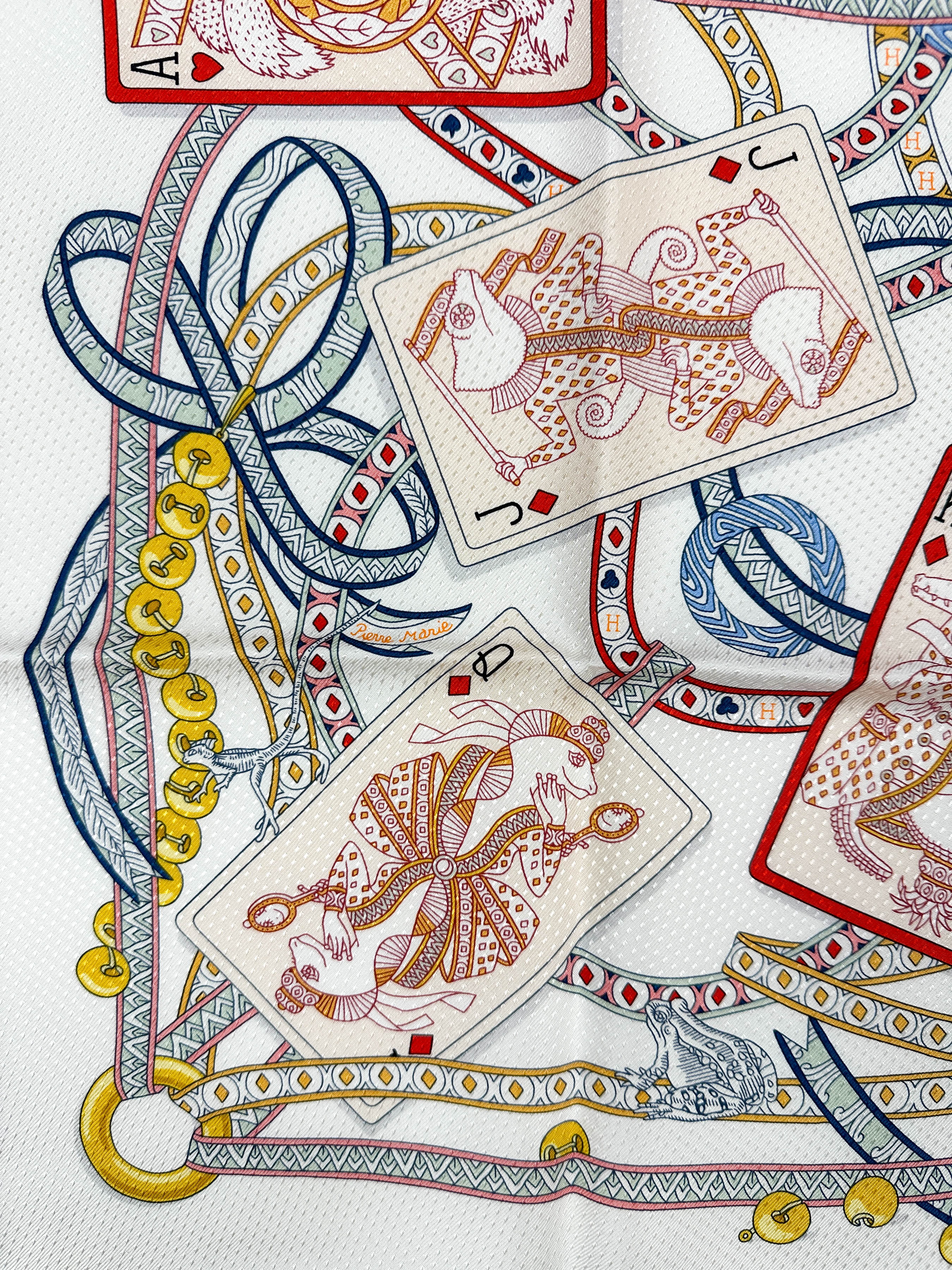 Hermès Dame de Coeur Jacquard With Single Eyelet 70