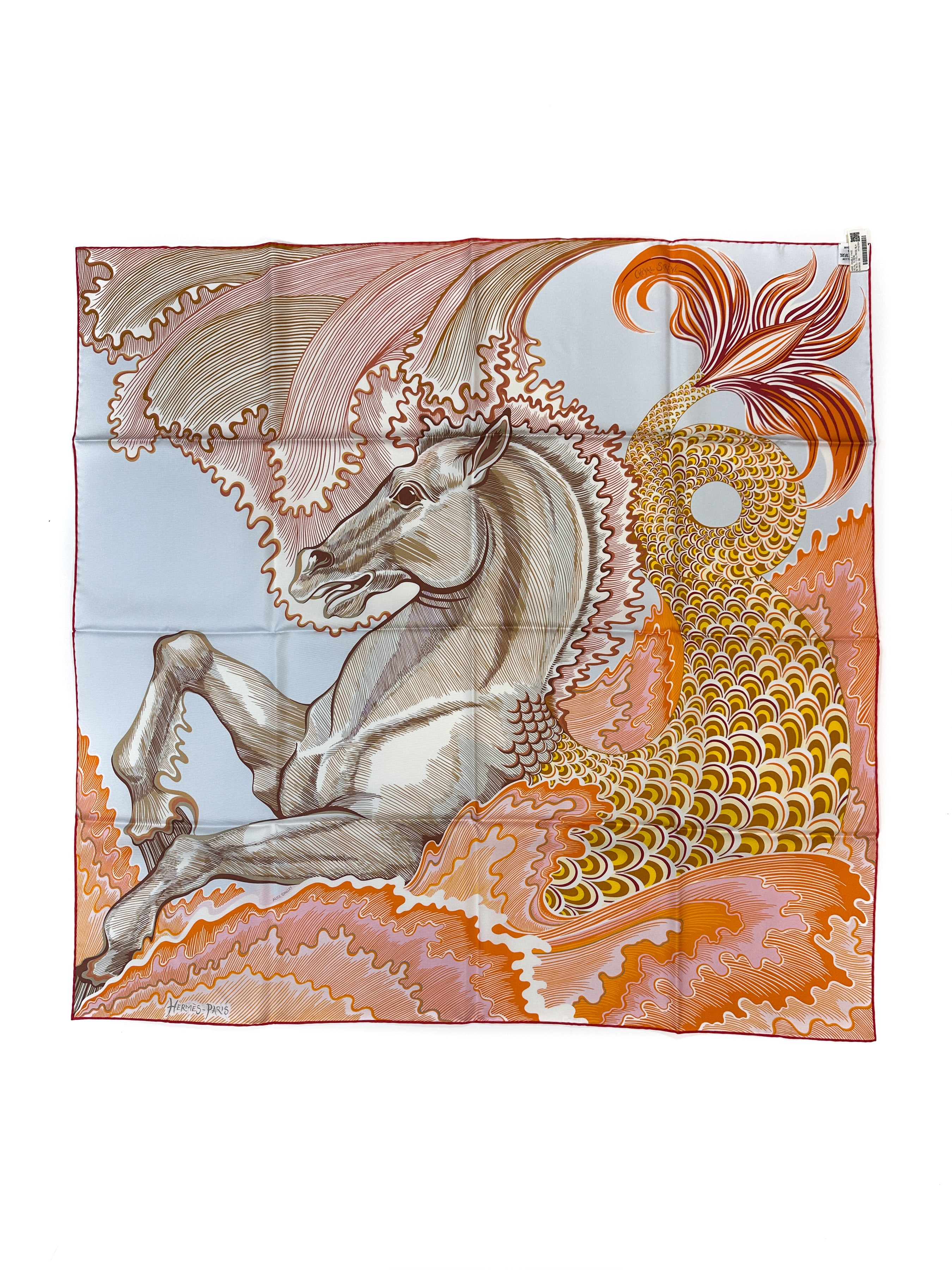 Hermès Cheval Sirene Double Face 90