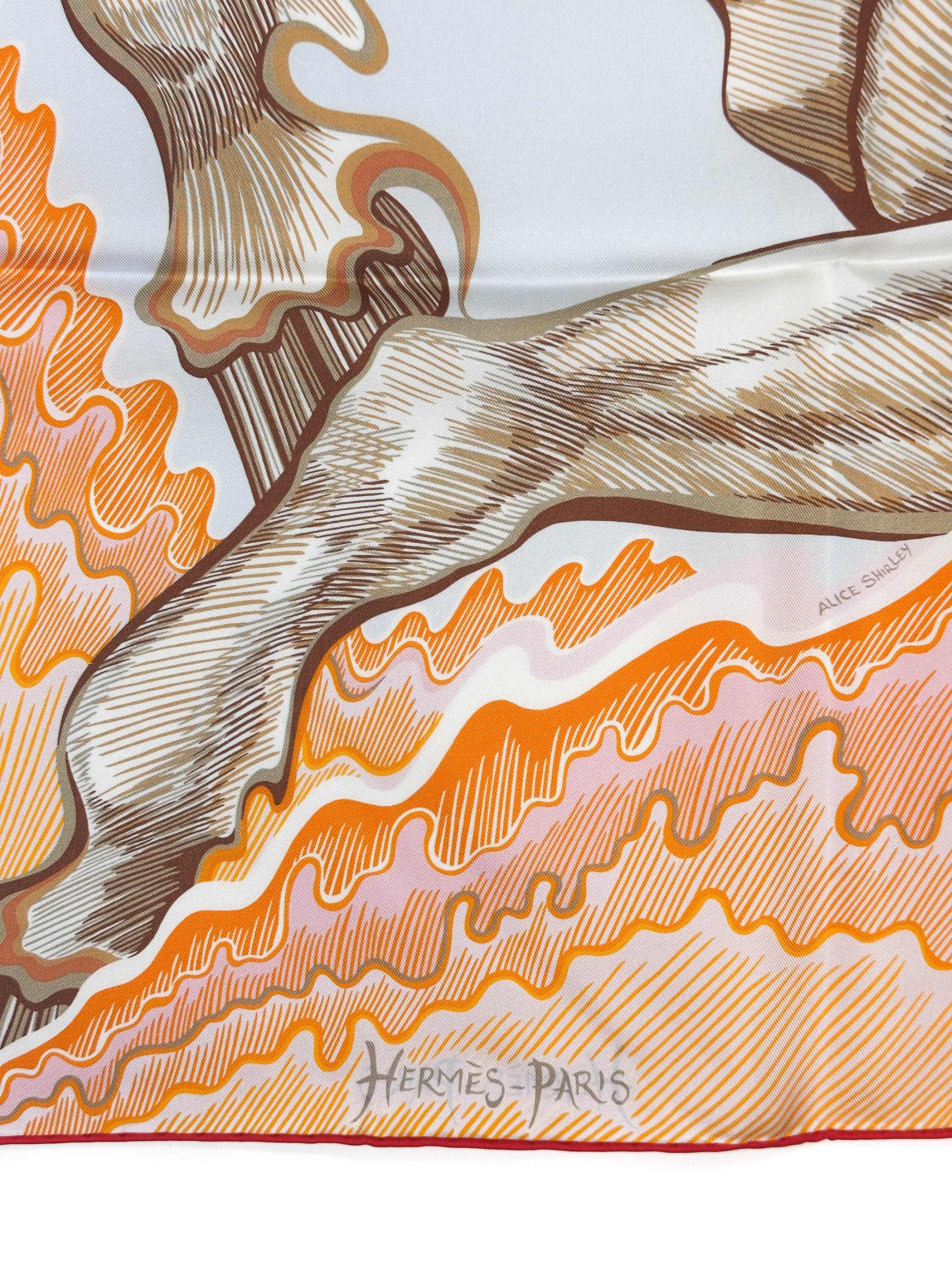 Hermès Cheval Sirene Double Face 90