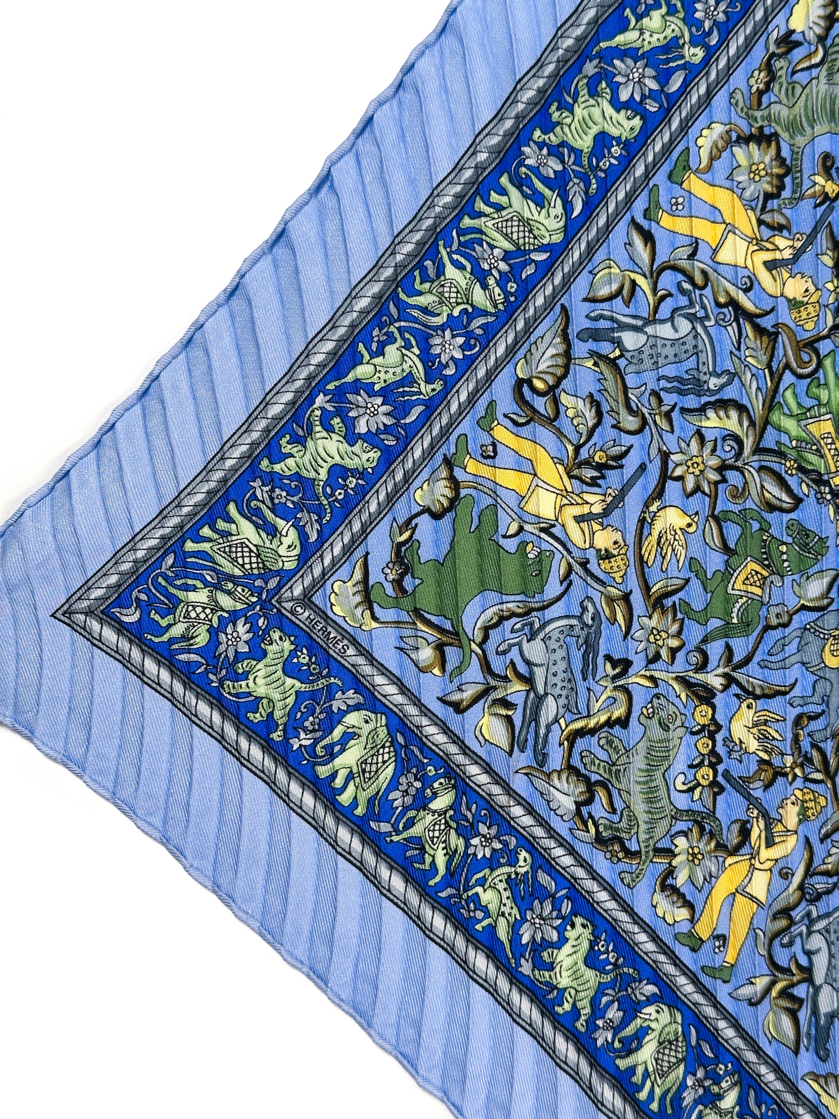 Hermès Chasse en Inde Plissé 90