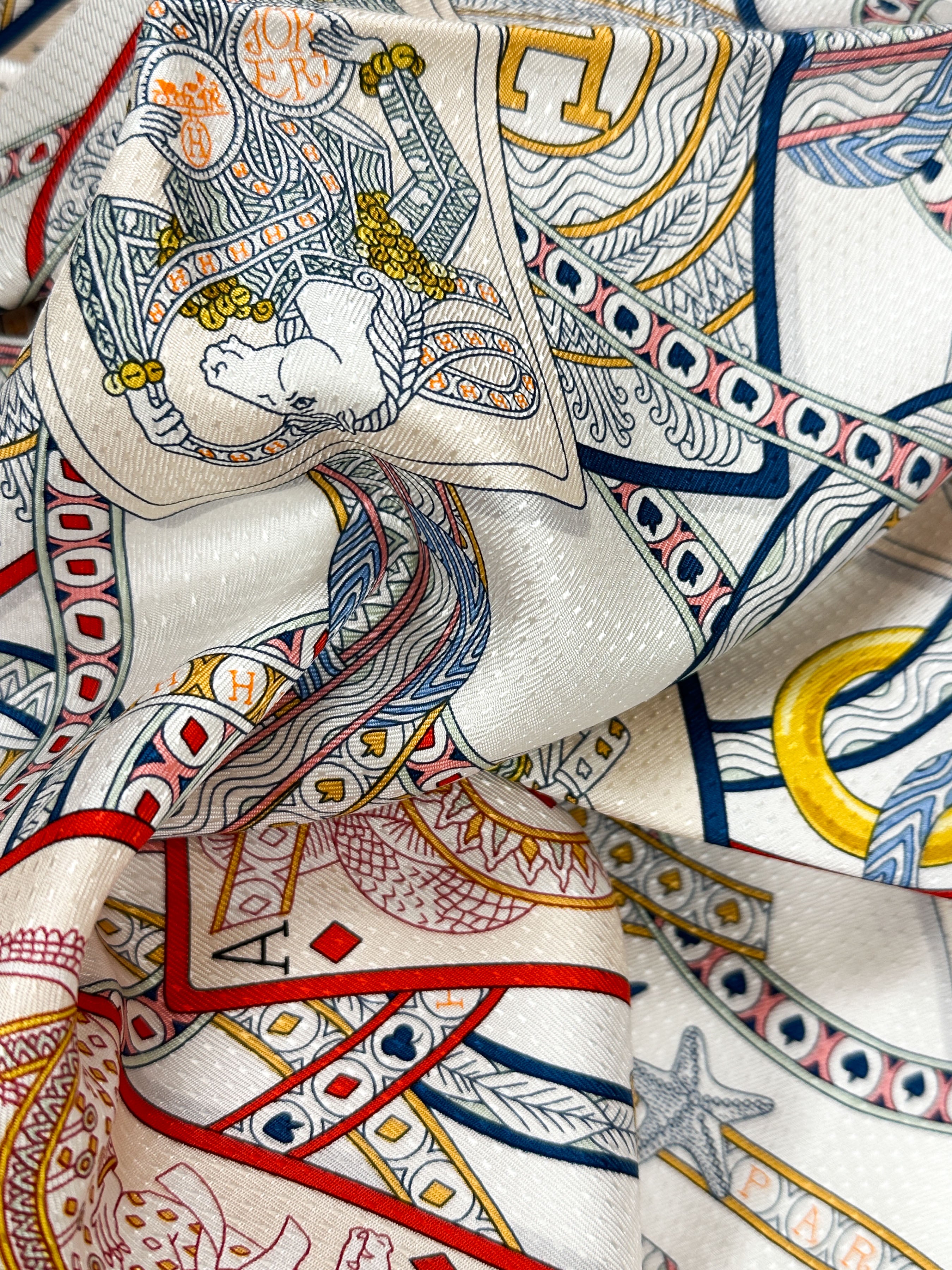 Hermès Dame de Coeur Jacquard With Single Eyelet 70