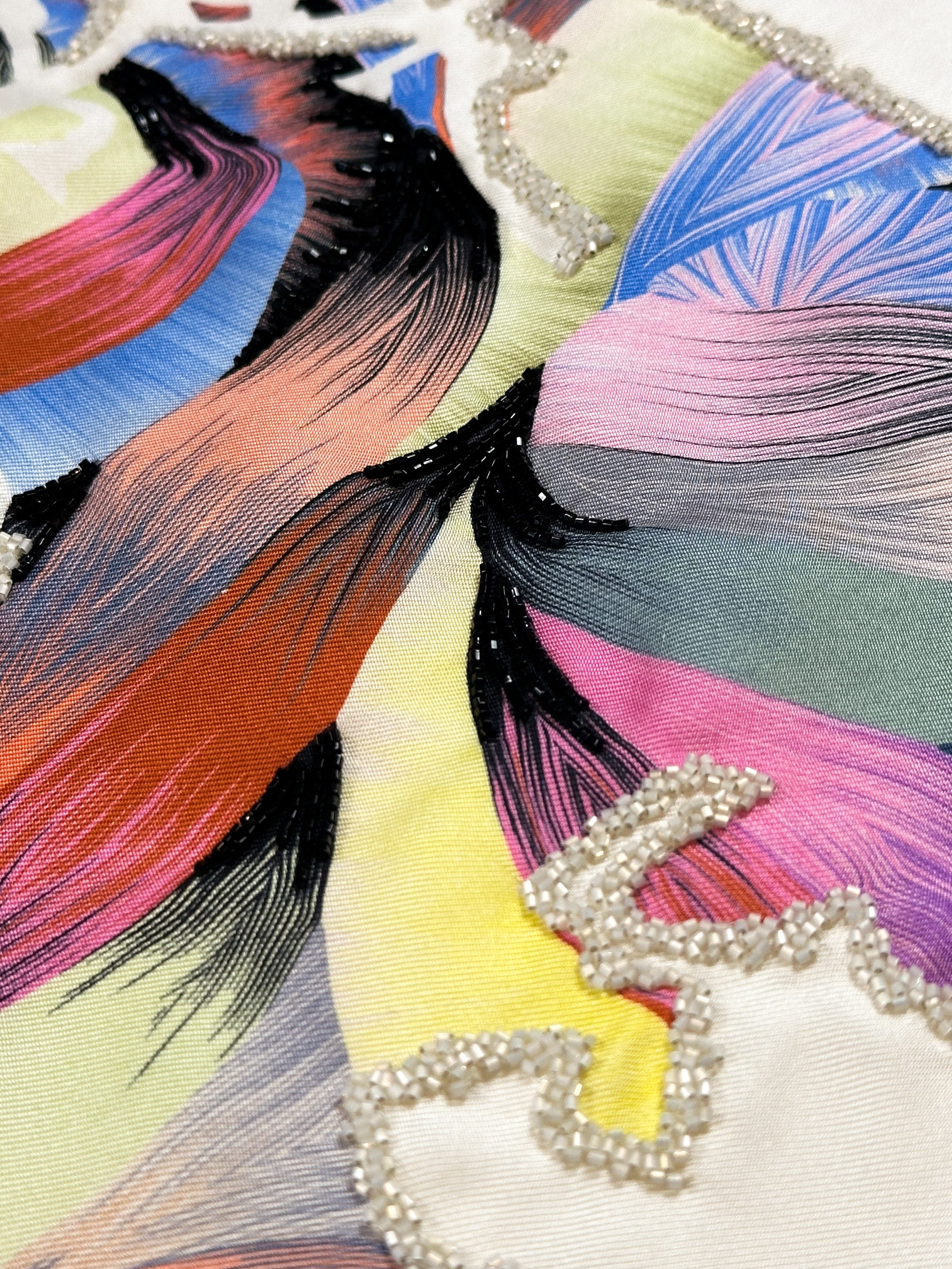 Hermès Ex-Libris Marble Exceptional Beaded 90
