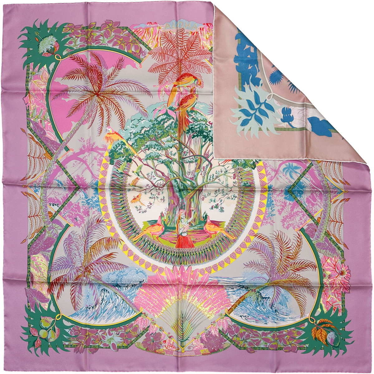 Hermès Aloha Double Face 90