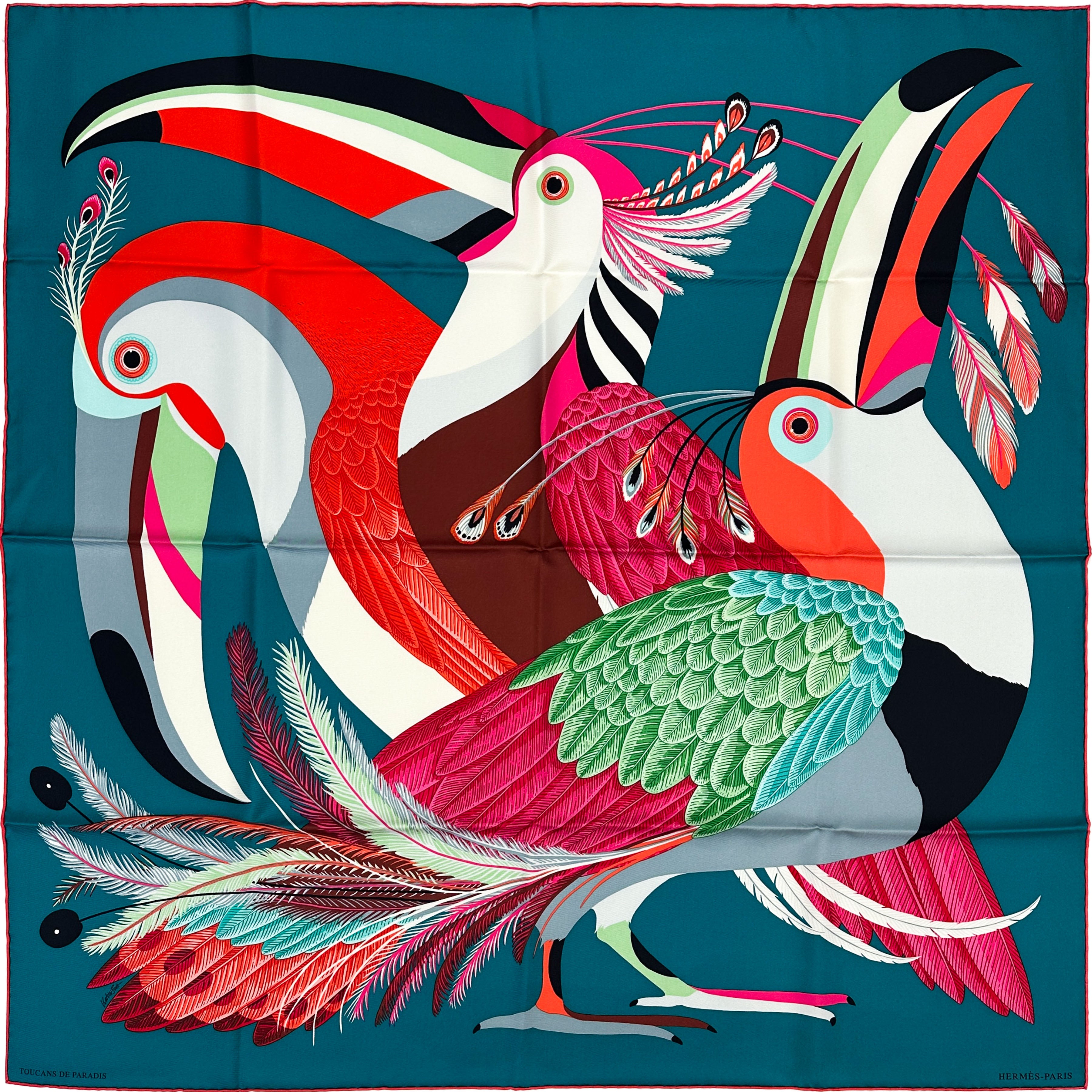 Hermès Toucans de Paradis 90