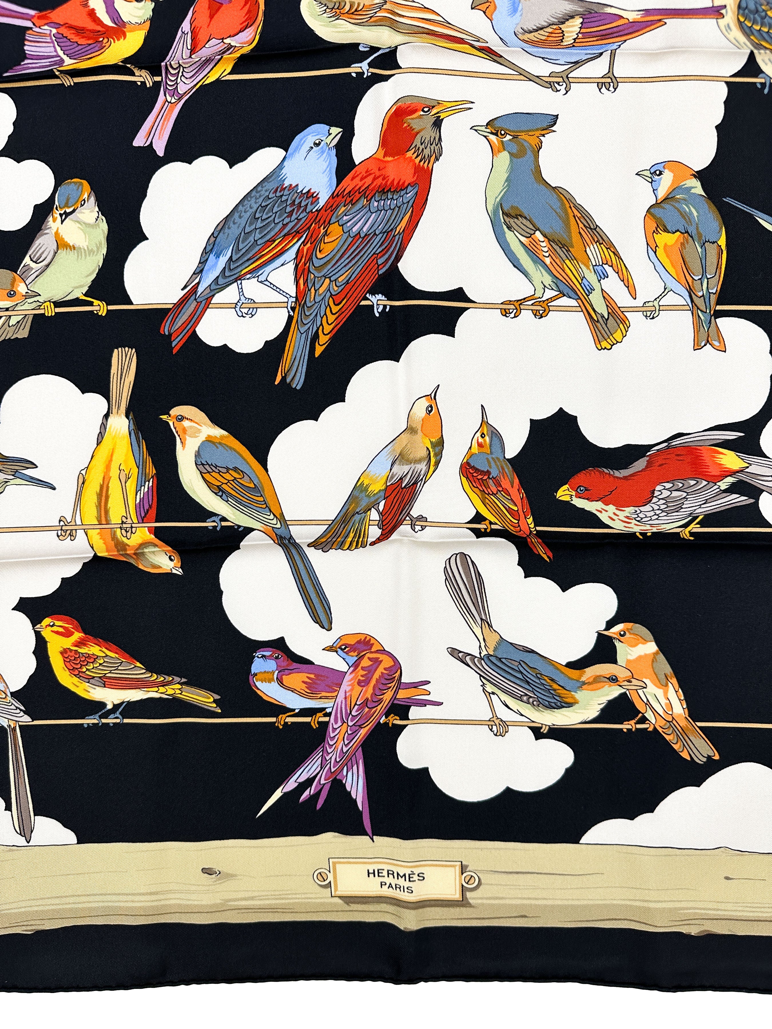 Hermès Les Oiseaux des Champs et des Bois 90