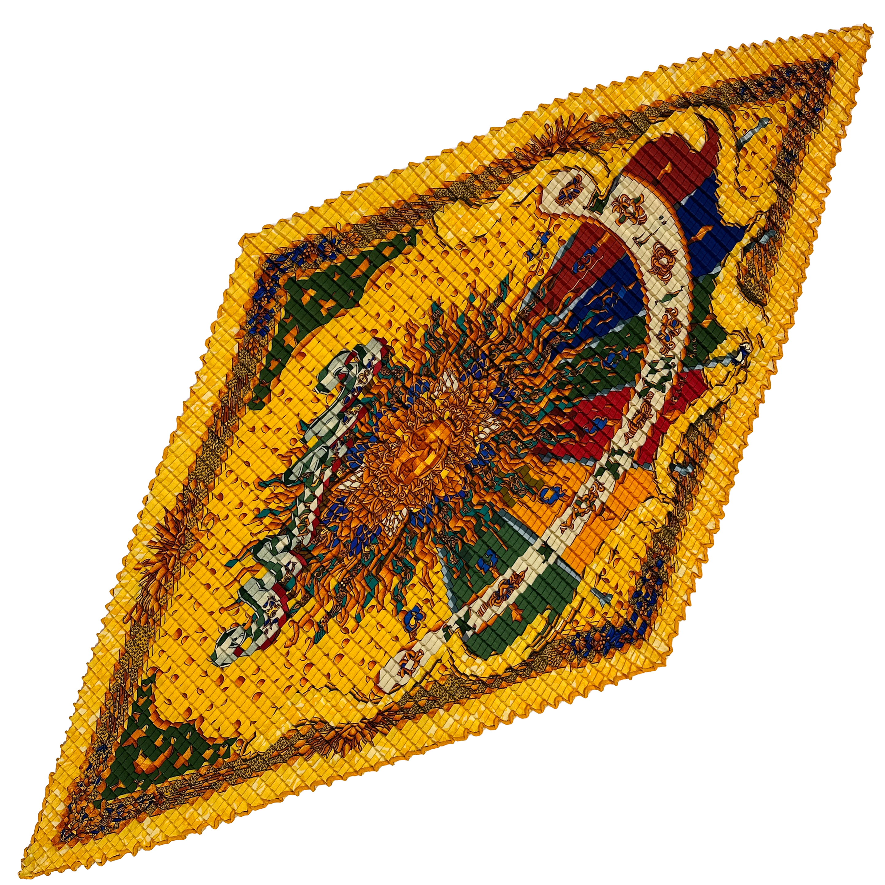Hermès Gloria Soli Mosaic Plissé 90