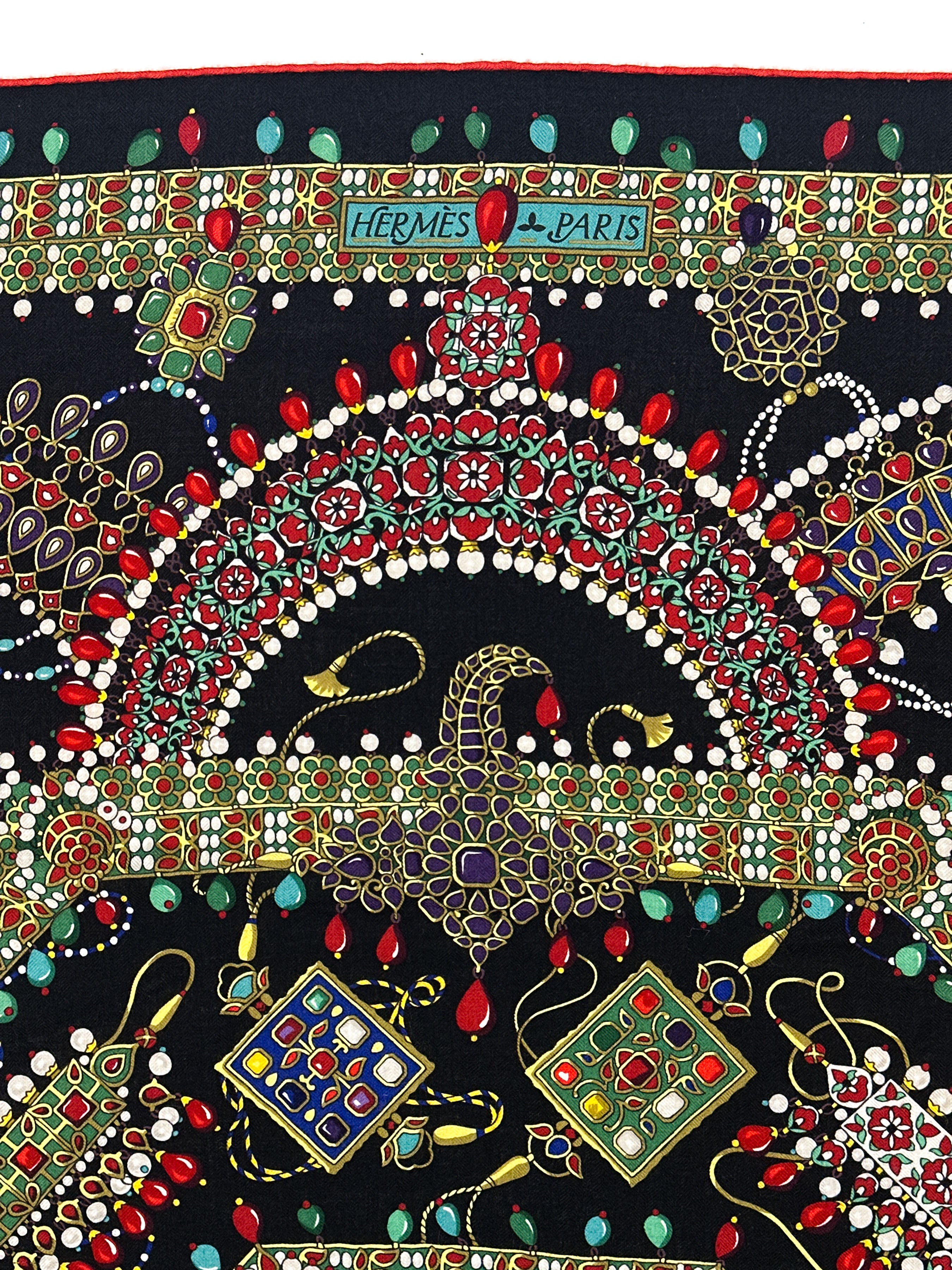 Hermès Parures des Maharajas Cashmere Silk 140
