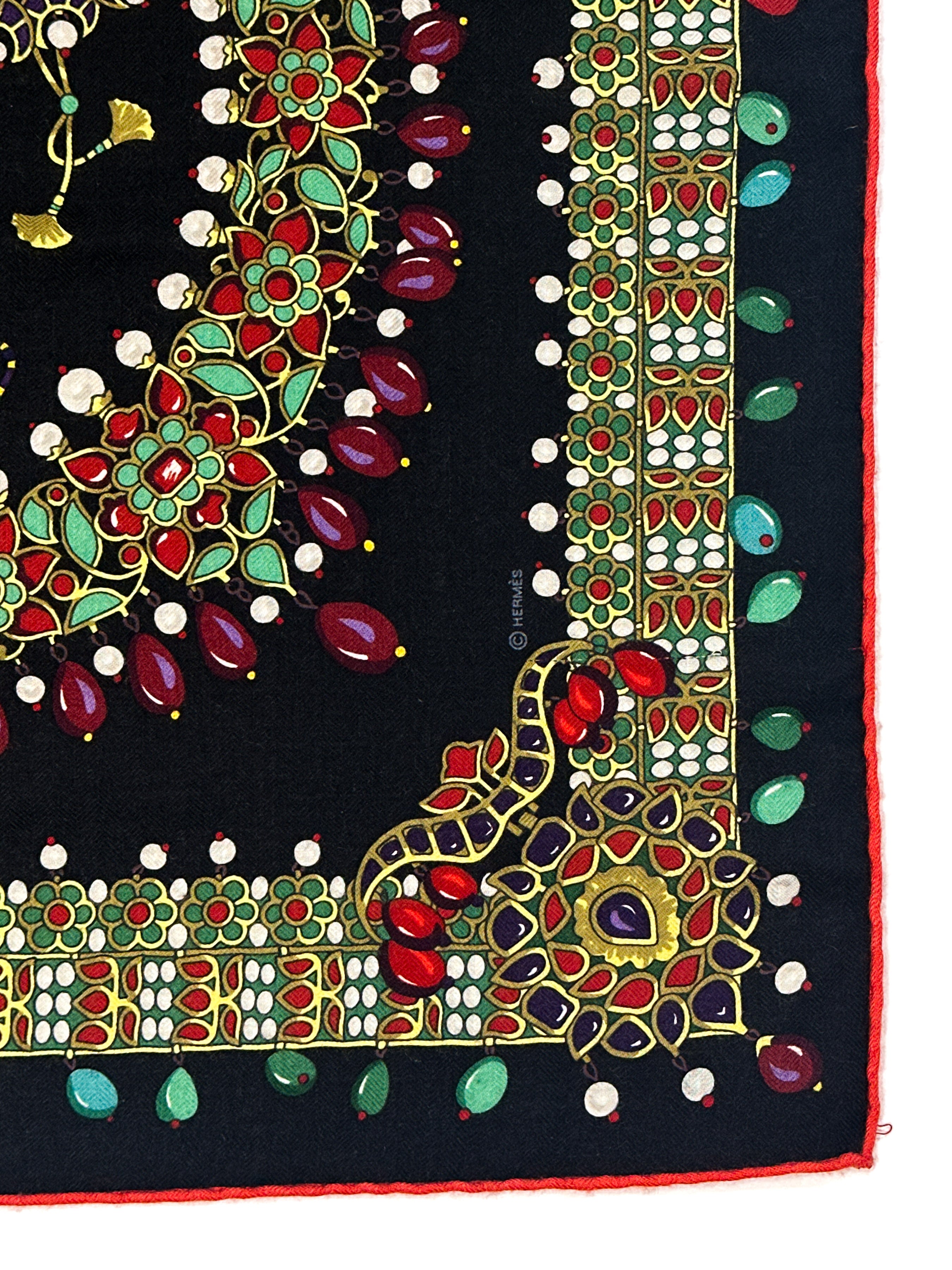 Hermès Parures des Maharajas Cashmere Silk 140