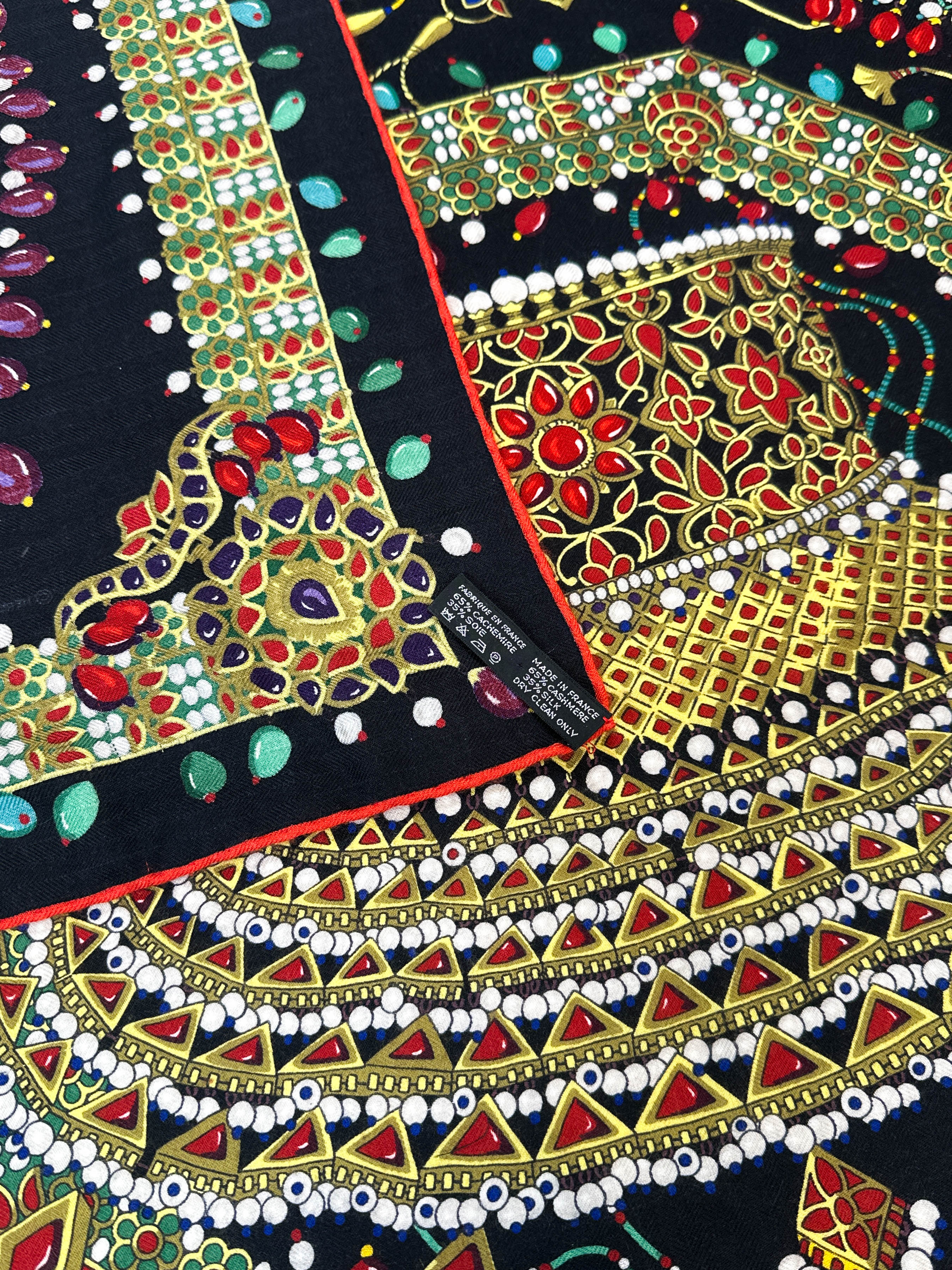 Hermès Parures des Maharajas Cashmere Silk 140