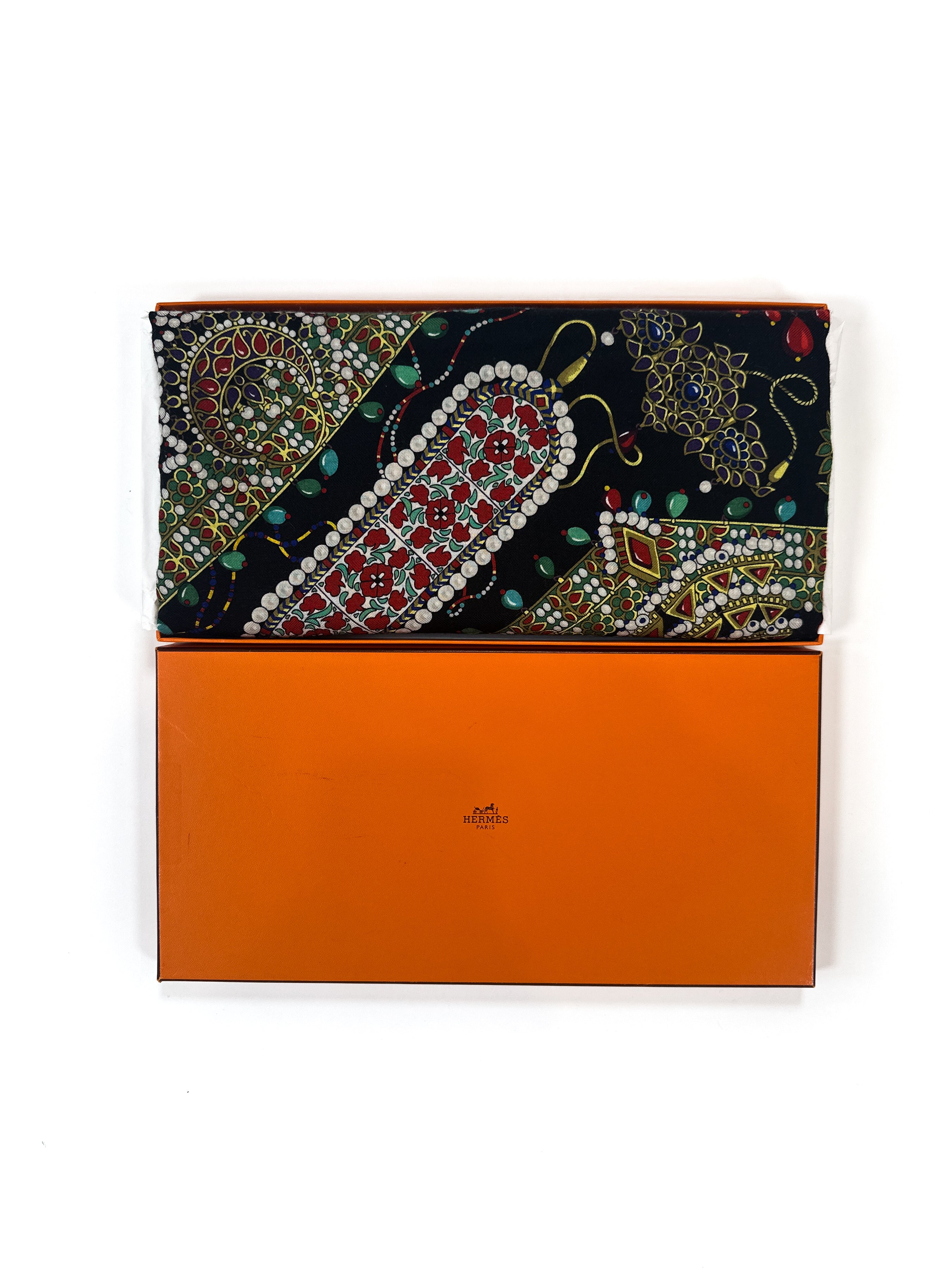 Hermès Parures des Maharajas Cashmere Silk 140