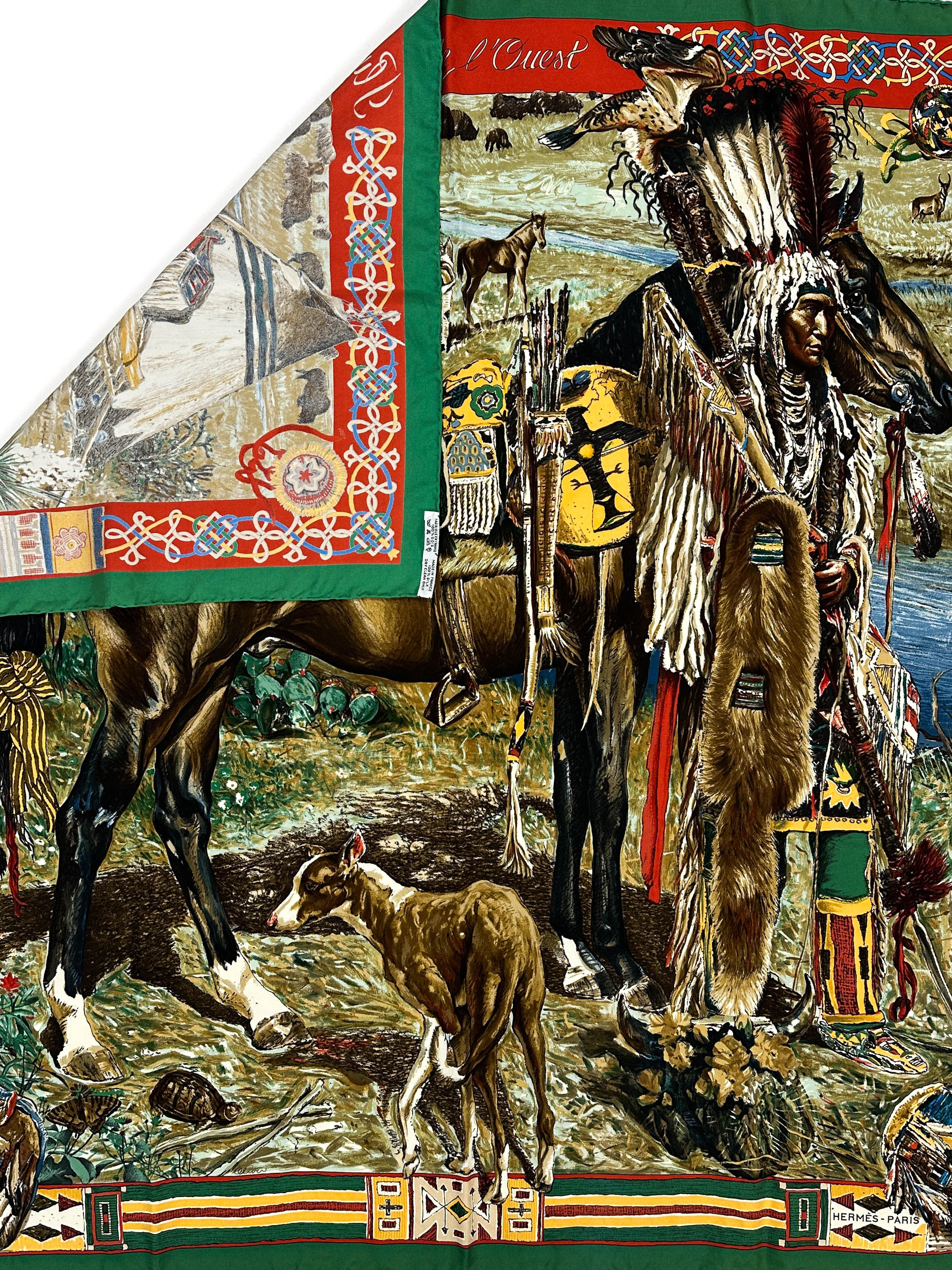 Hermès Les Plumes de L'Ouest (Les Cheyennes) 90