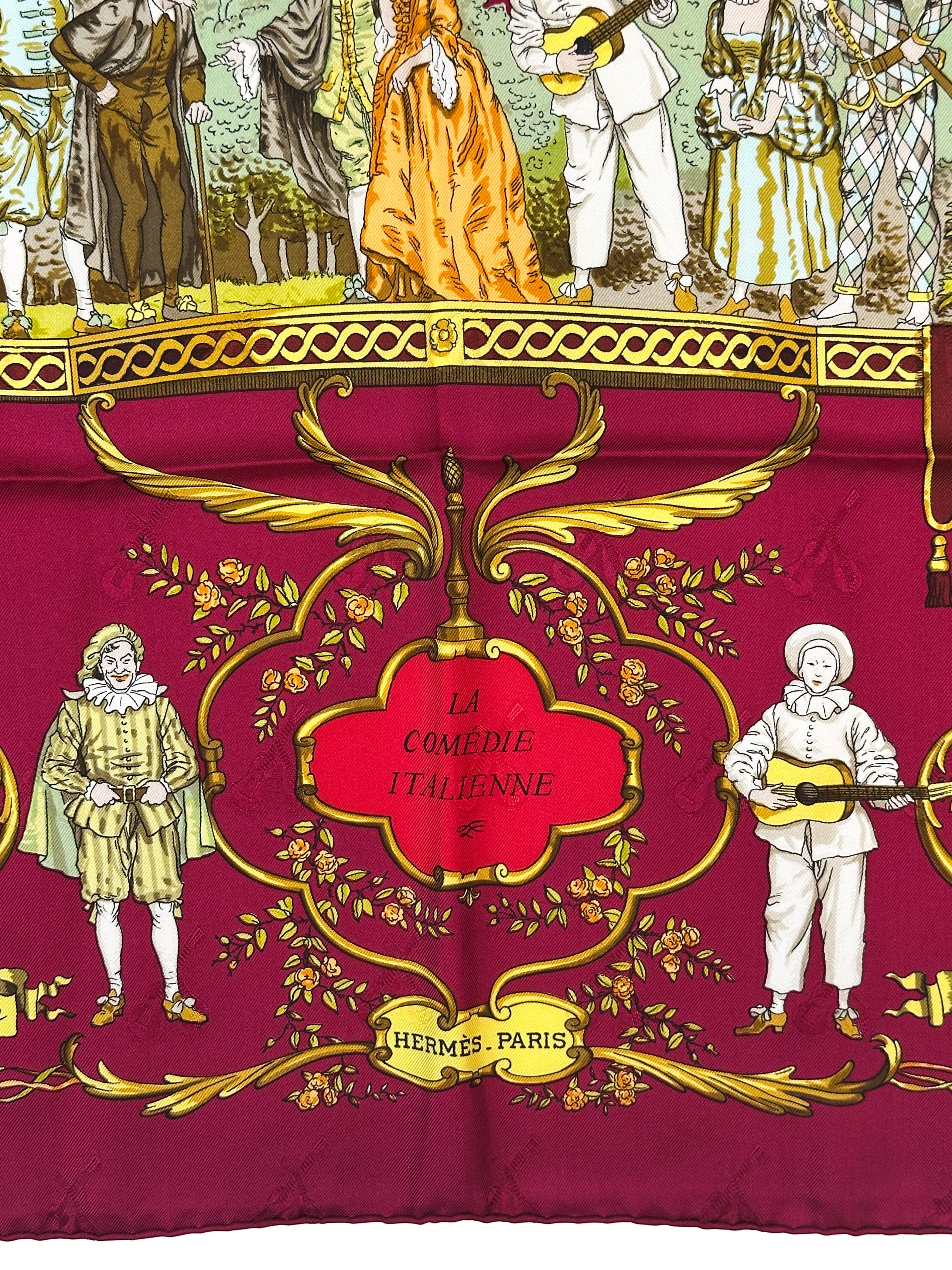 Hermès La Comédie Italienne Jacquard 90
