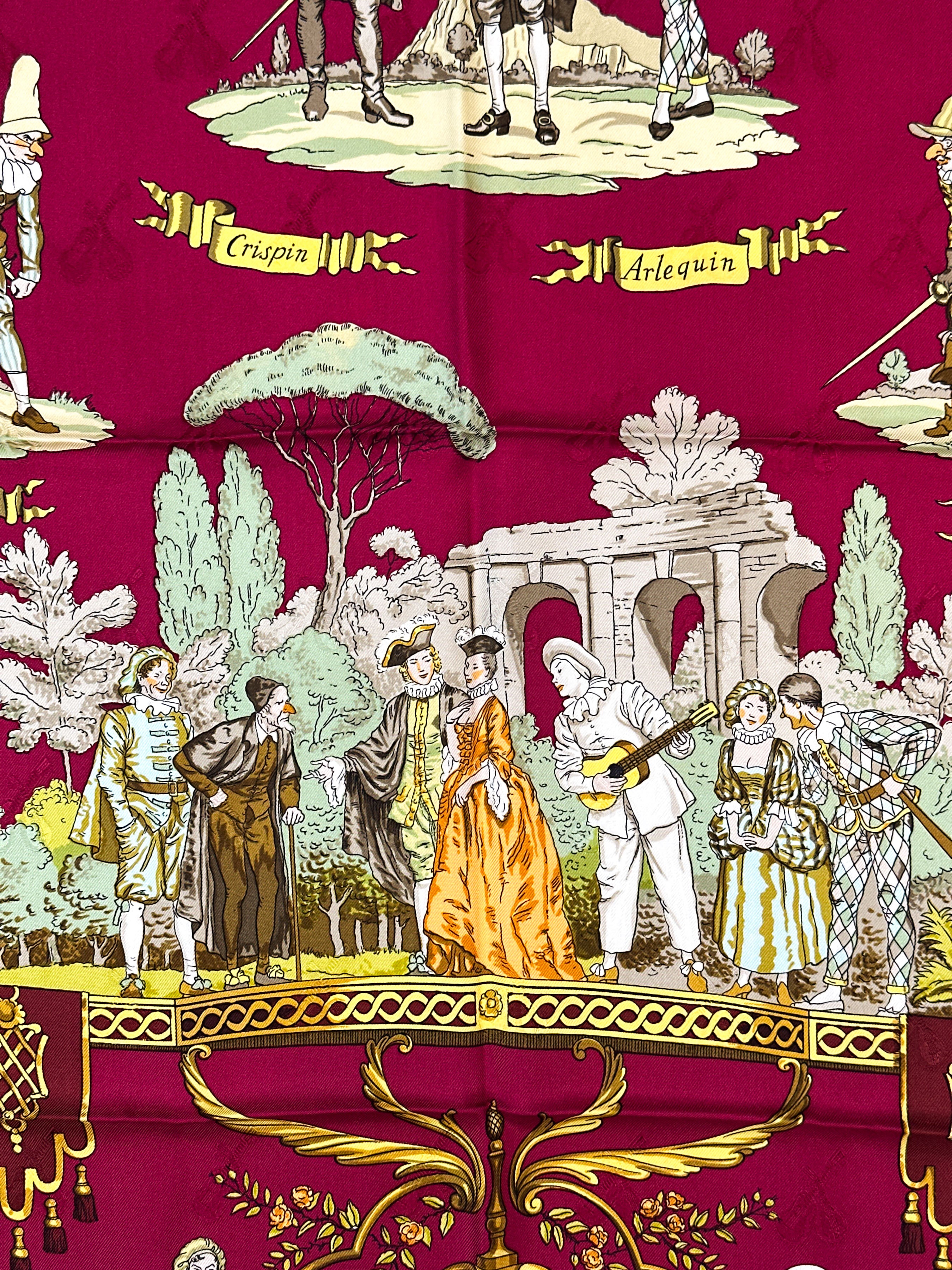 Hermès La Comédie Italienne Jacquard 90