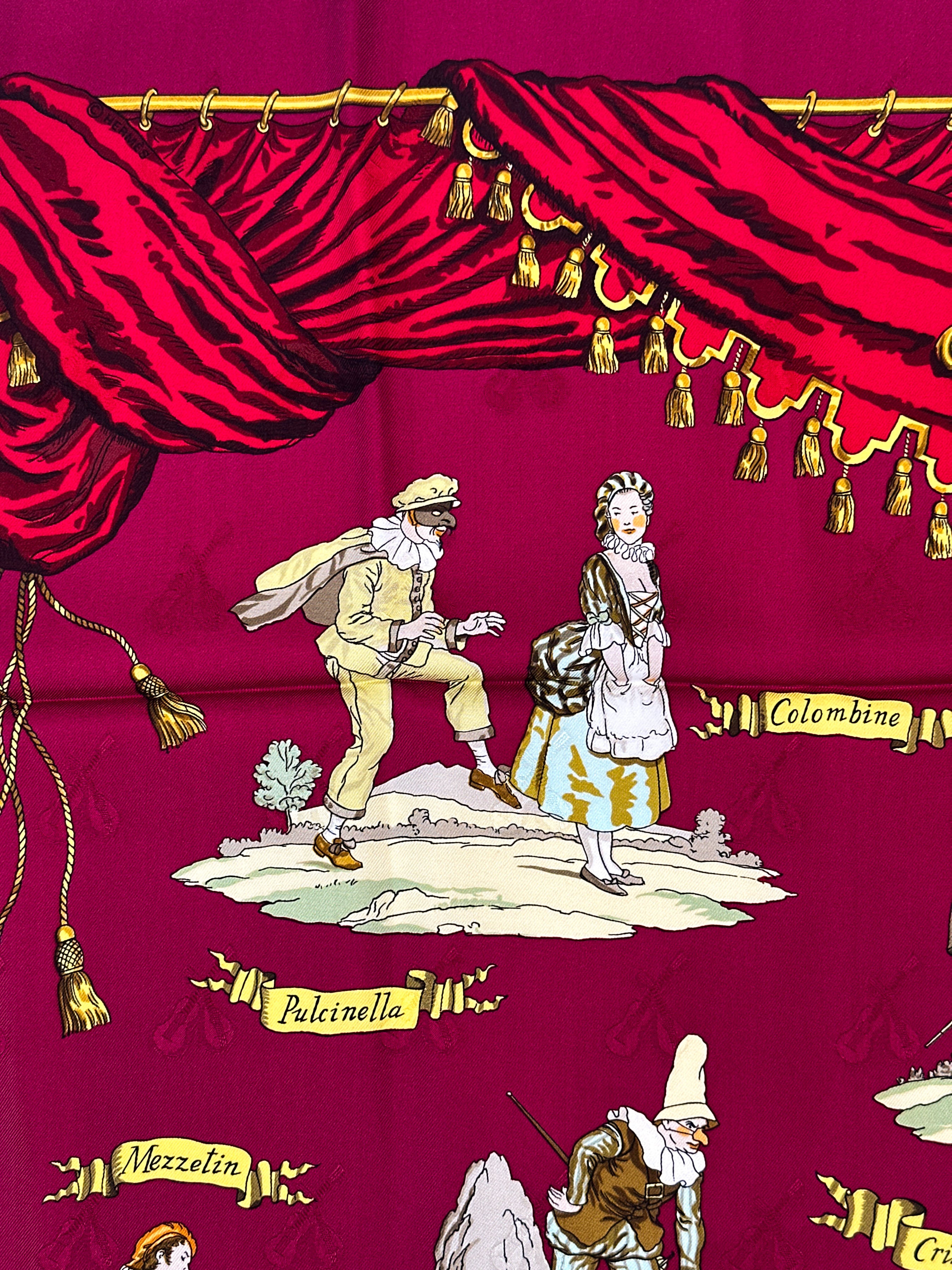 Hermès La Comédie Italienne Jacquard 90