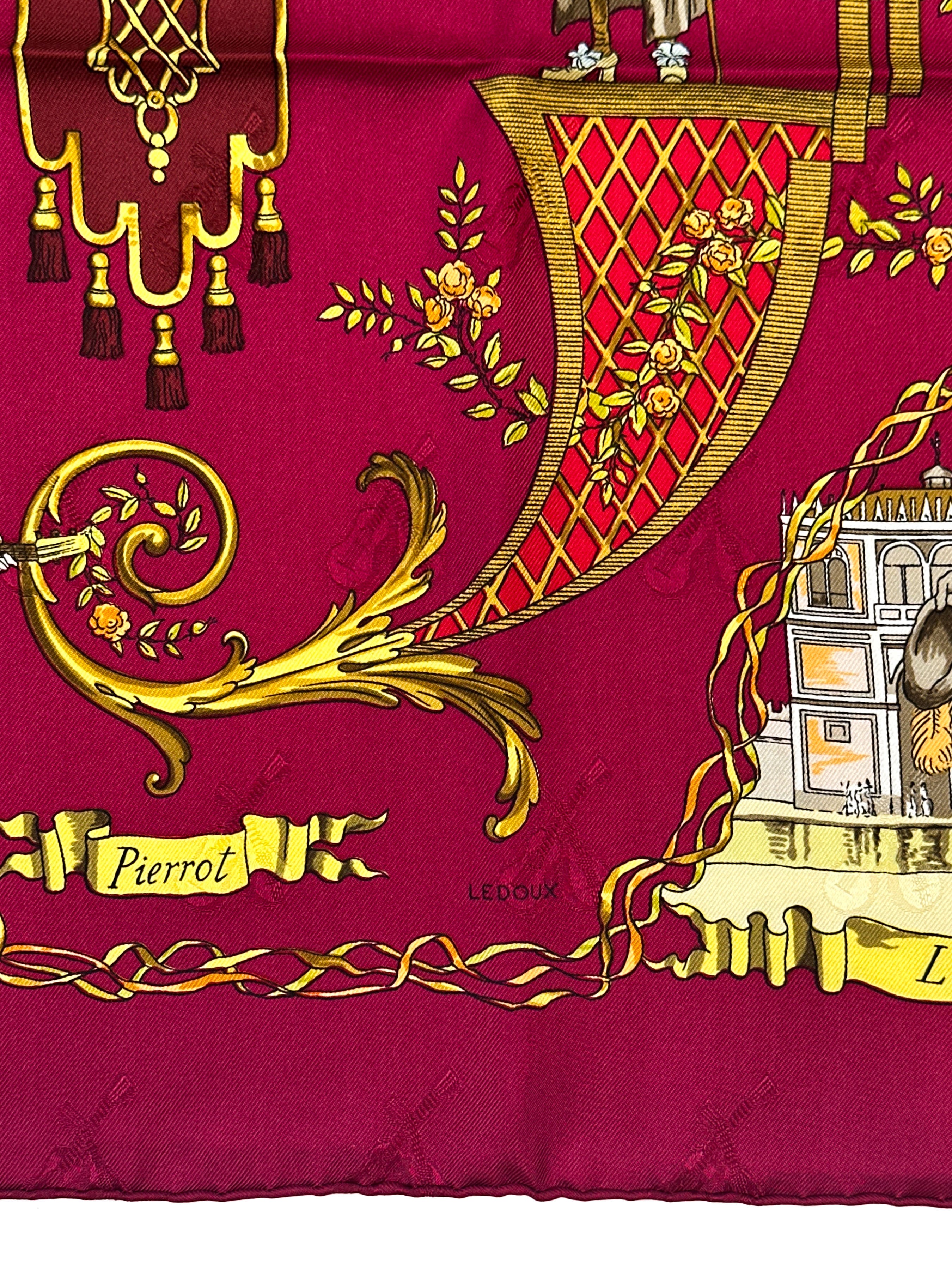 Hermès La Comédie Italienne Jacquard 90