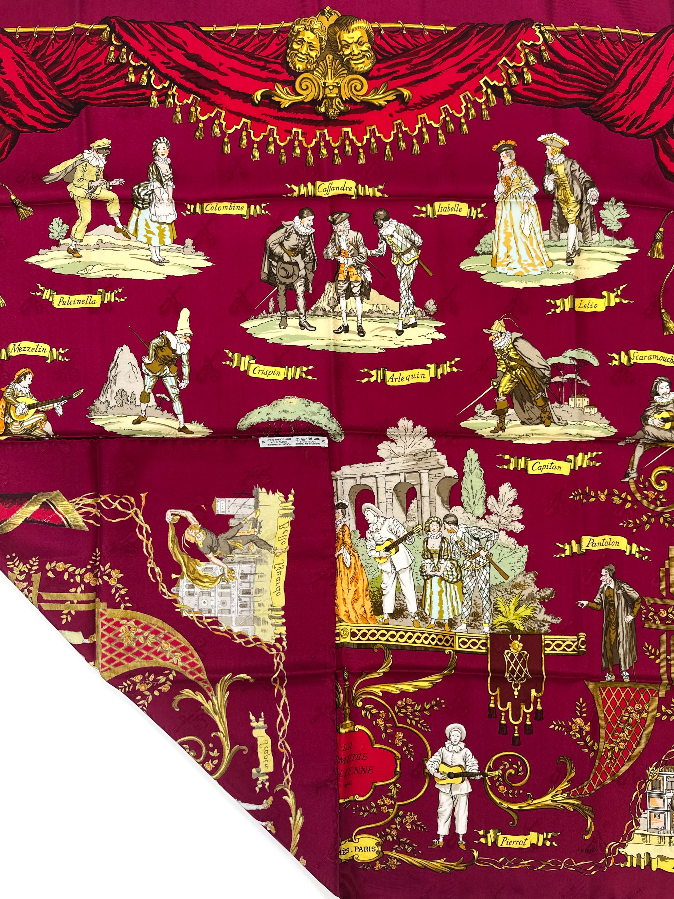Hermès La Comédie Italienne Jacquard 90