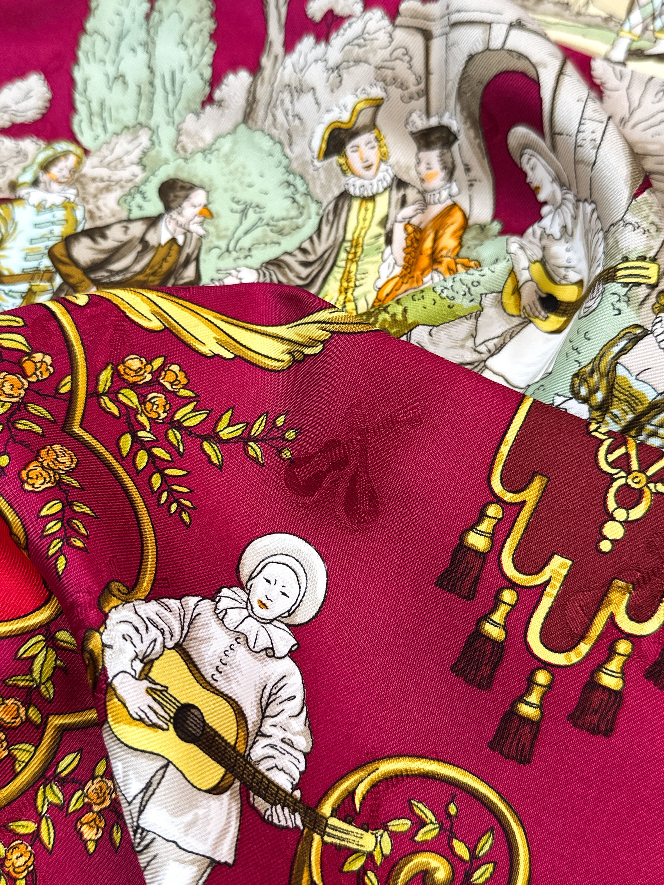 Hermès La Comédie Italienne Jacquard 90