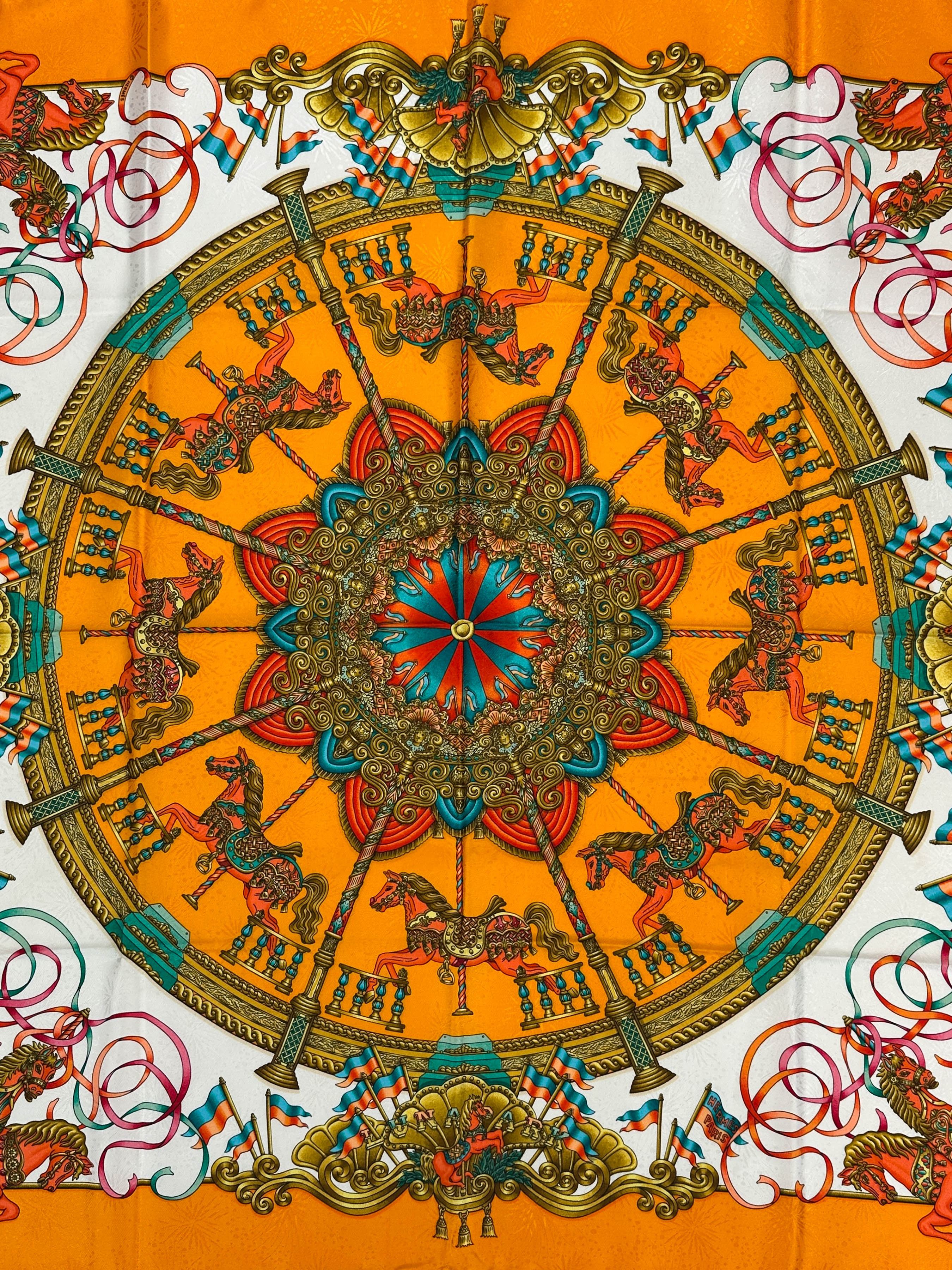 Hermès Luna Park Jacquard 90