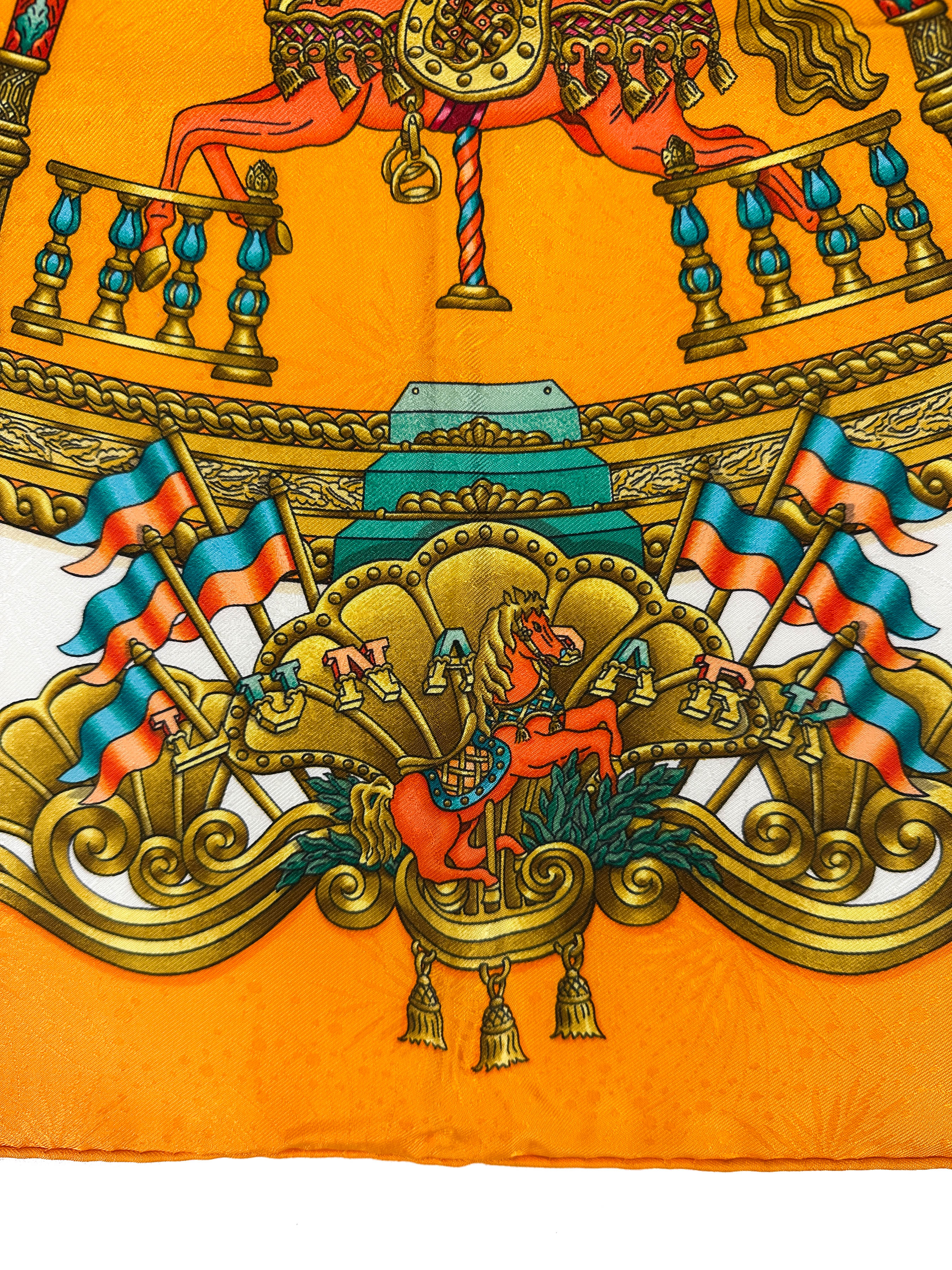 Hermès Luna Park Jacquard 90