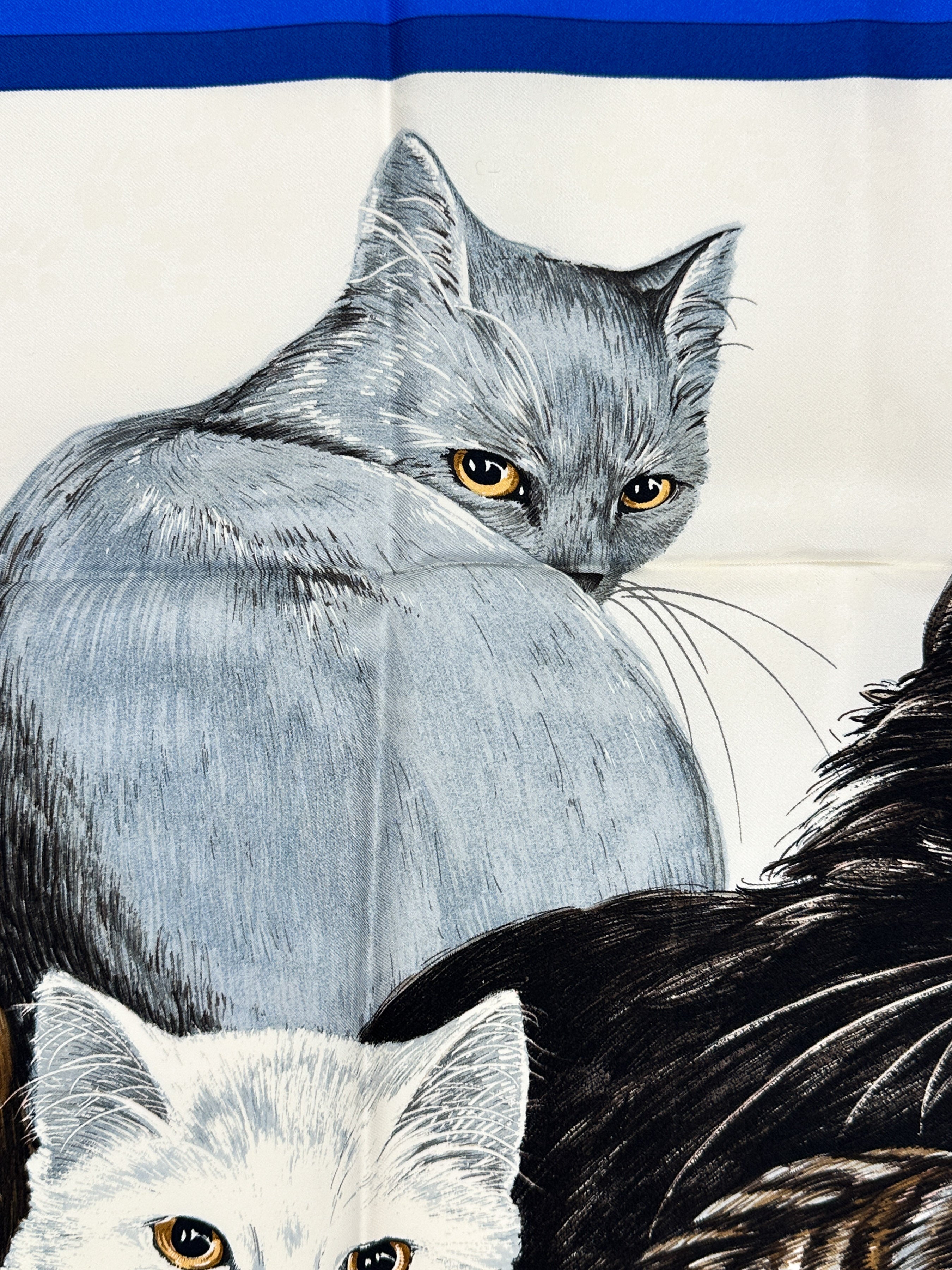 Hermès Les Chats 90
