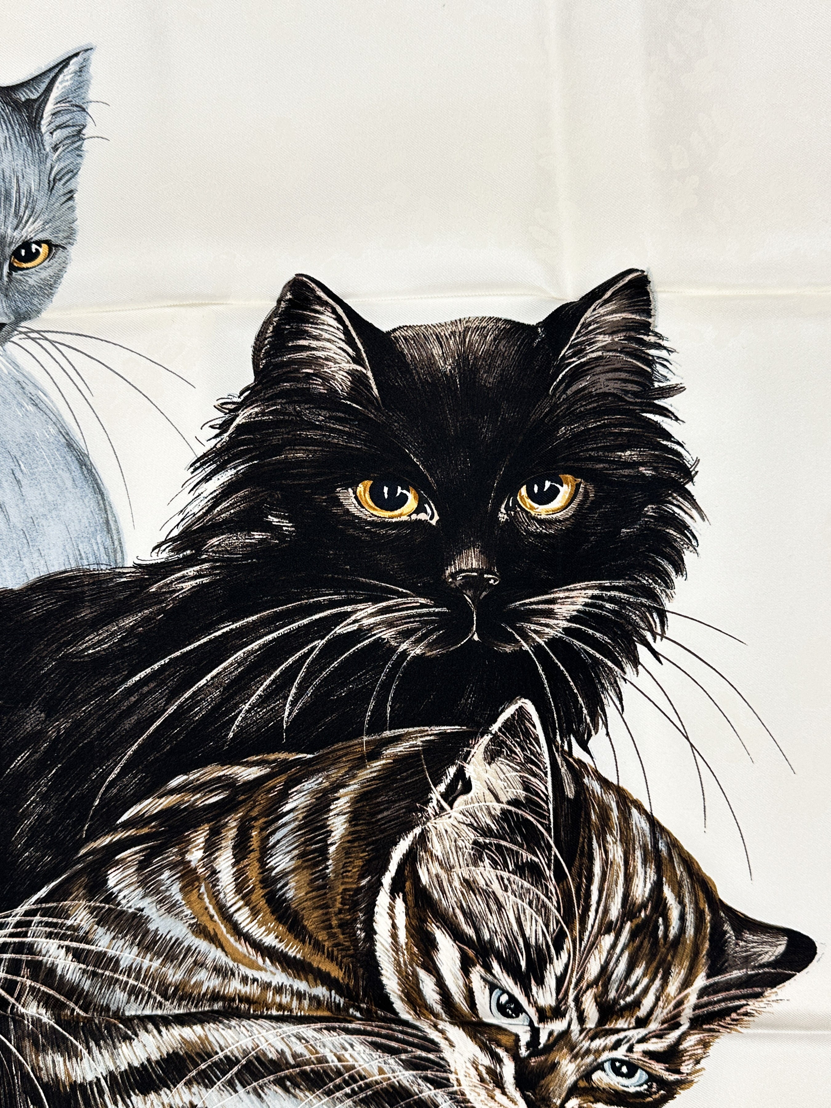 Hermès Les Chats 90