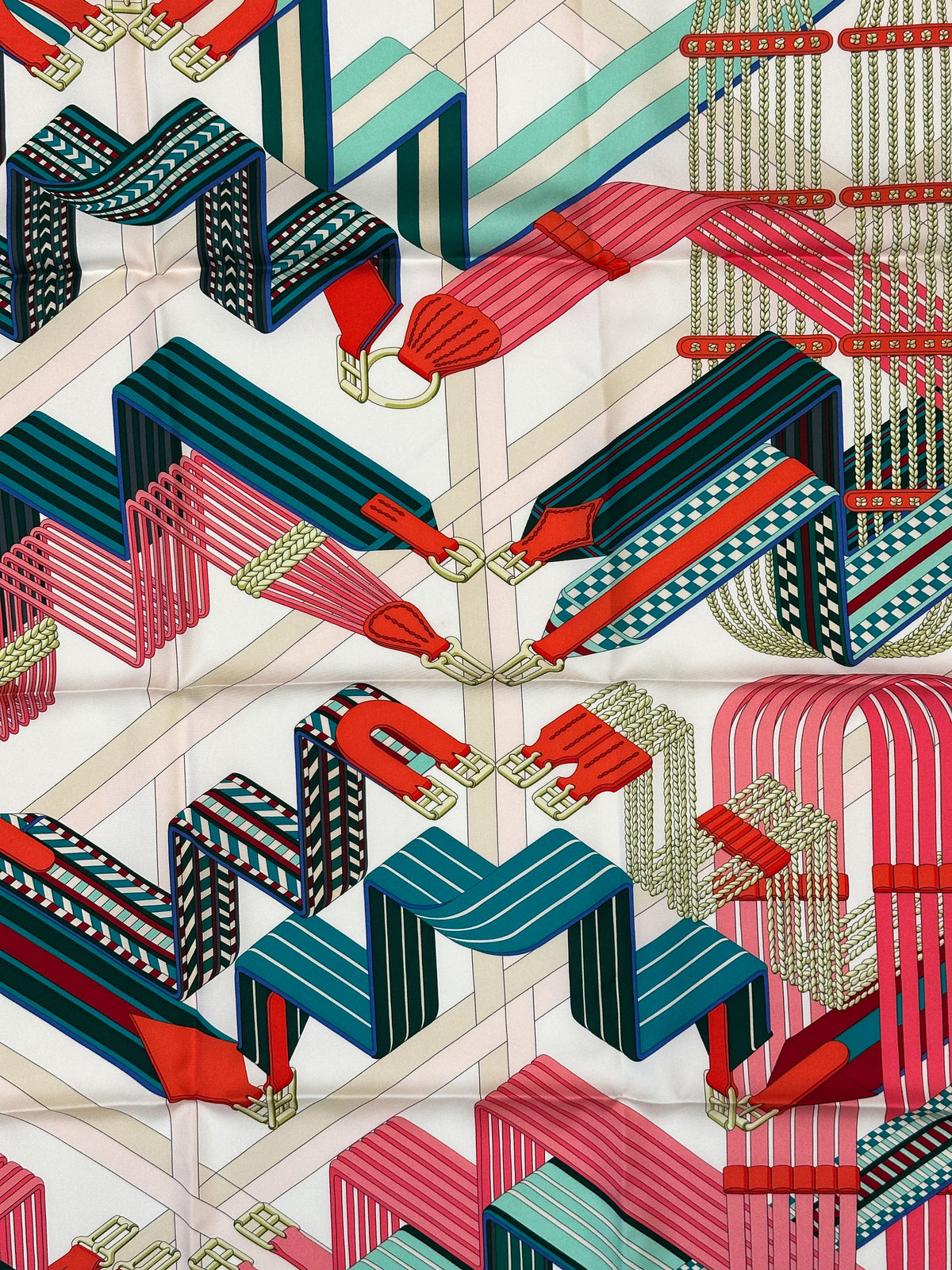 Hermès Sangles en ZigZag 90