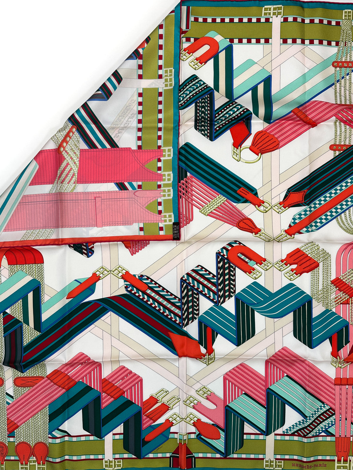 Hermès Sangles en ZigZag 90