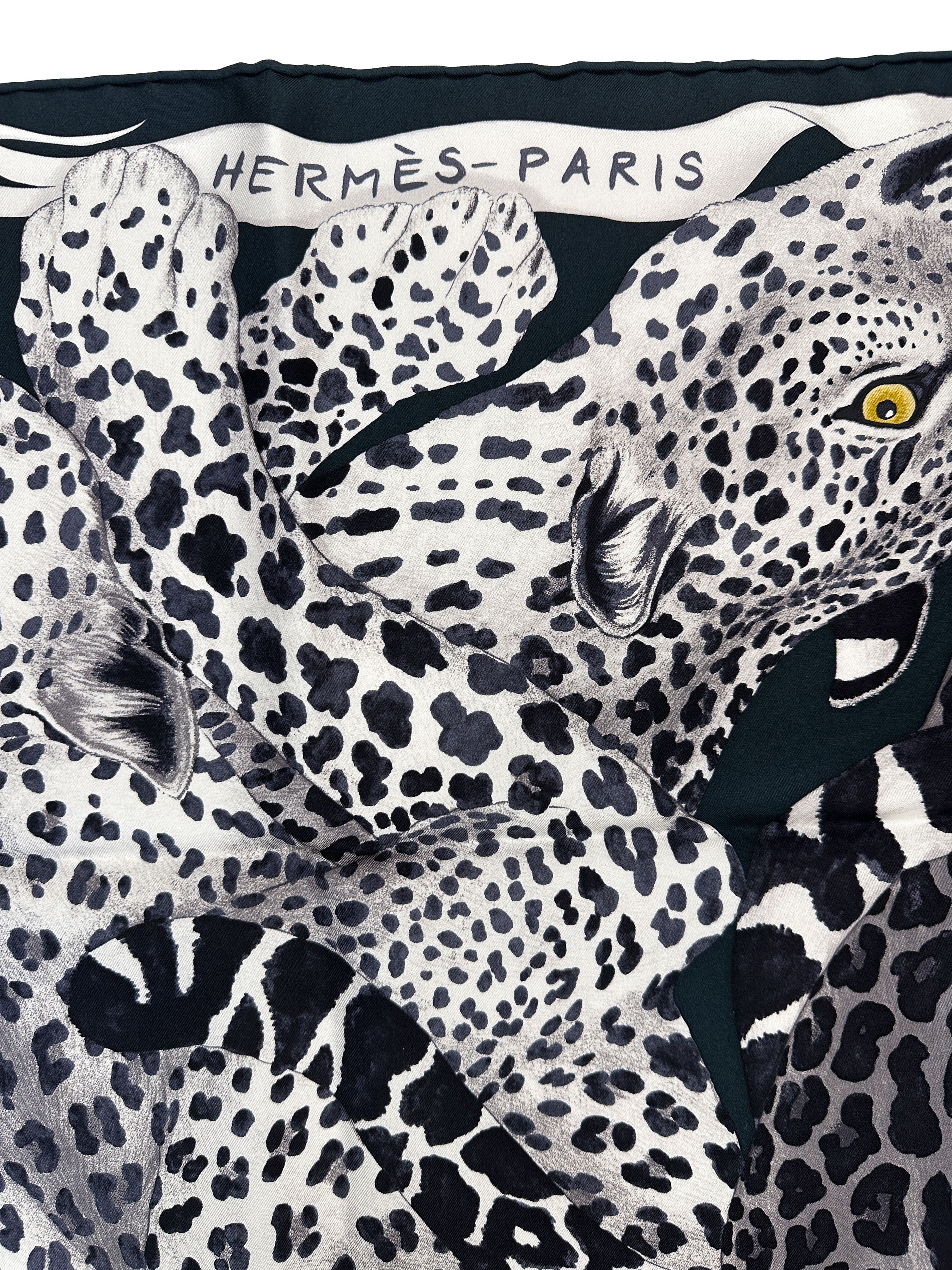 Hermès Lazy Leopardesses 90