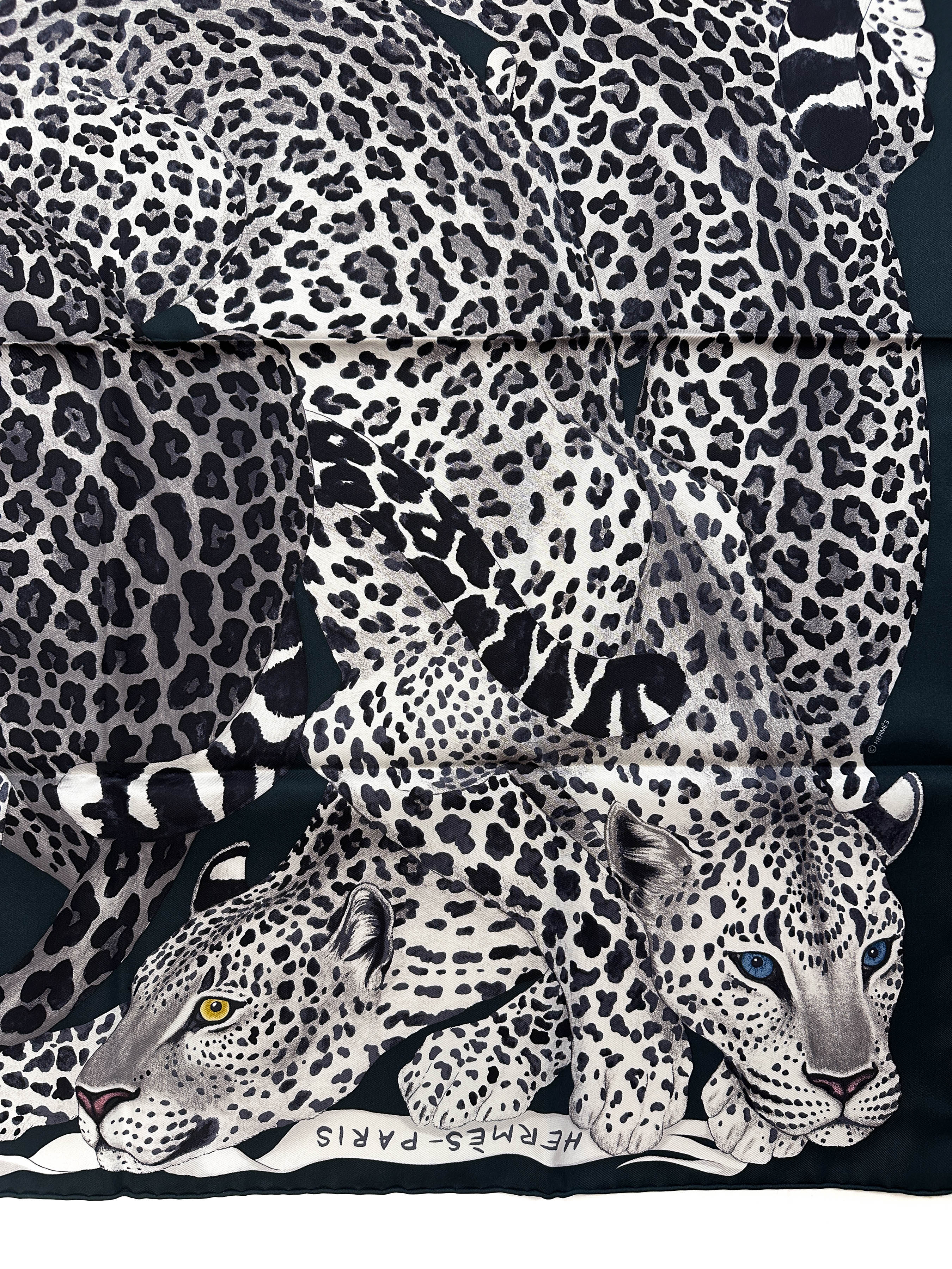 Hermès Lazy Leopardesses 90