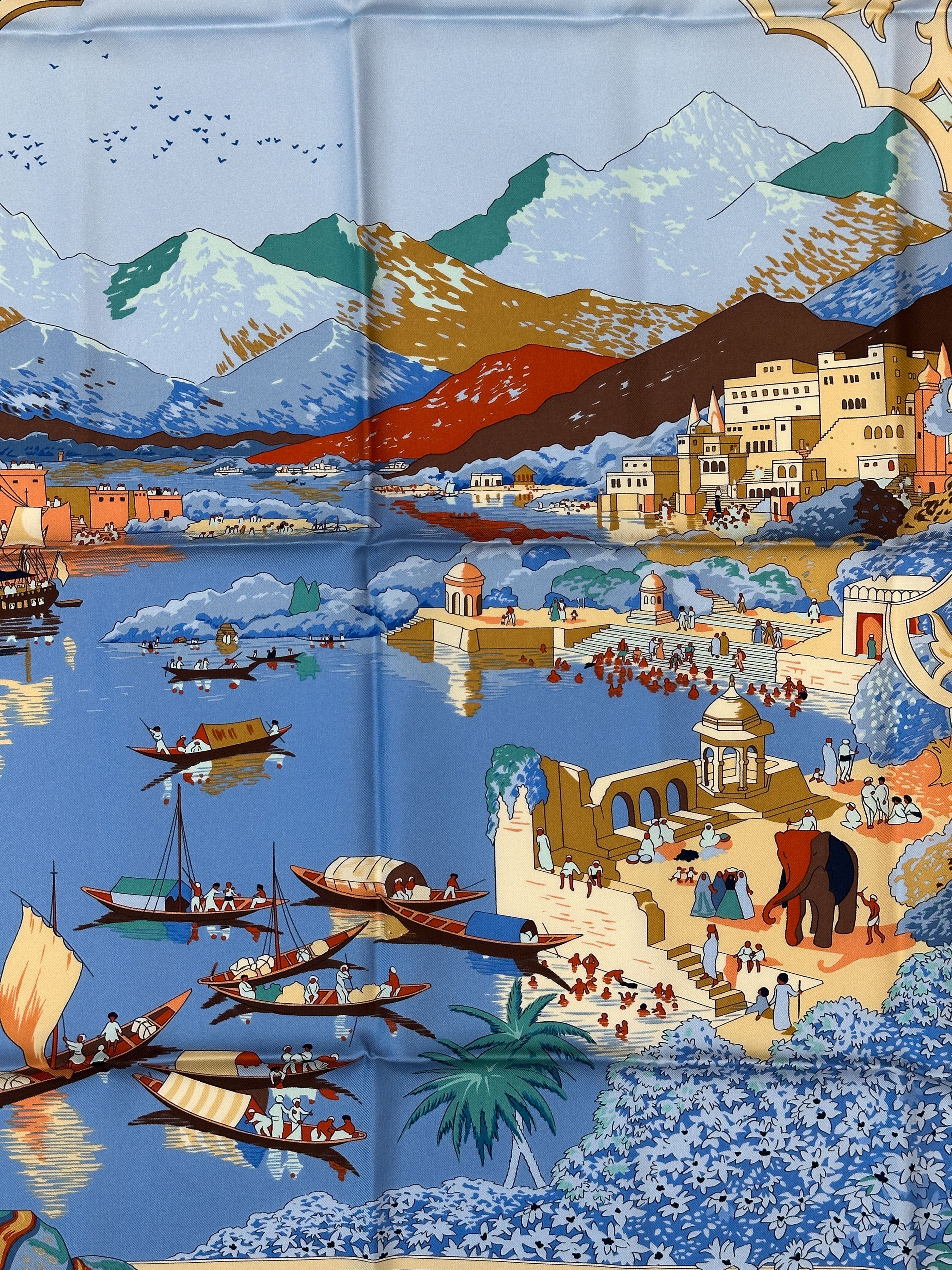 Hermès Le Fleuve Sacré 90