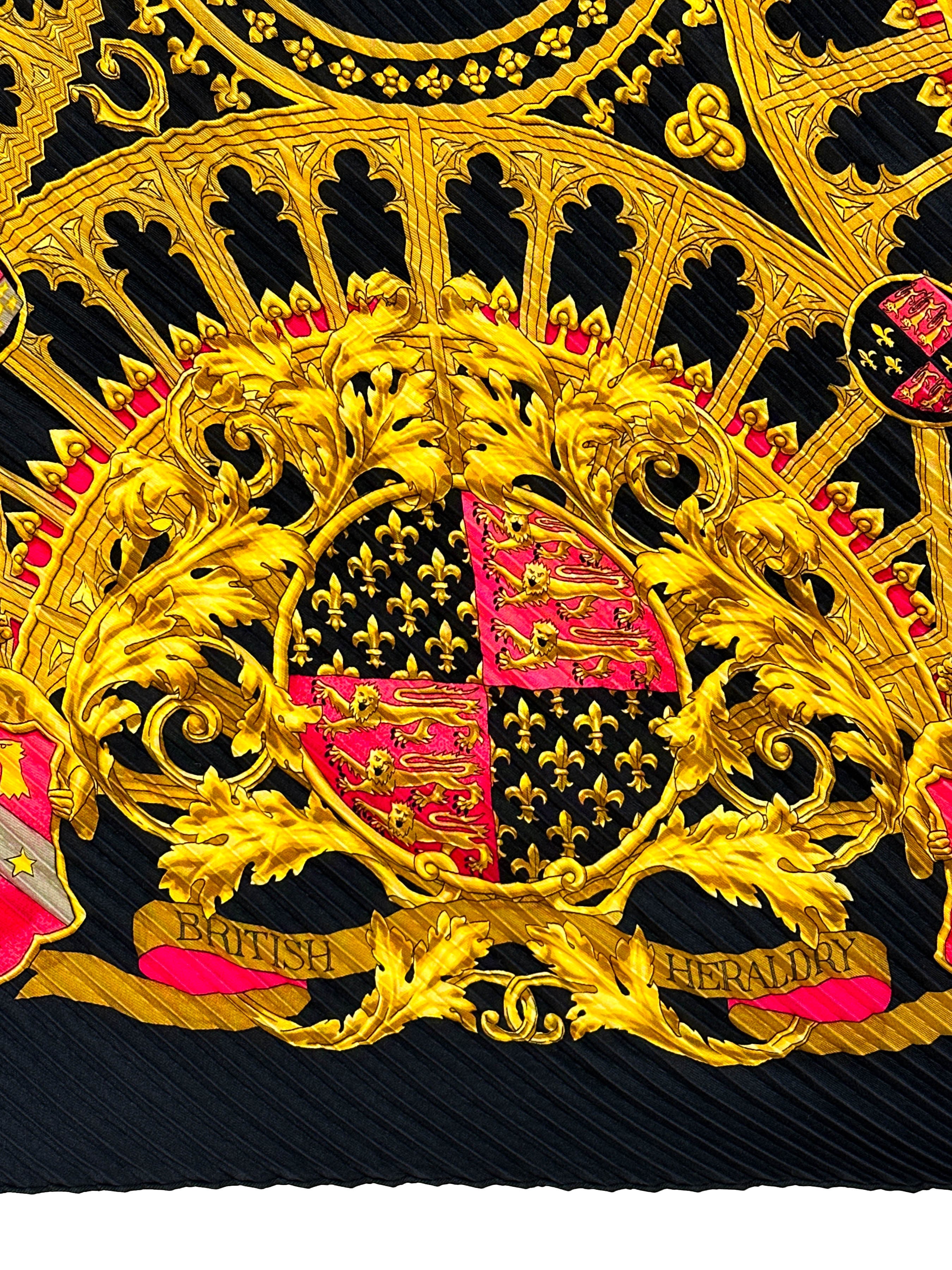 Hermès British Heraldry Plissé 90