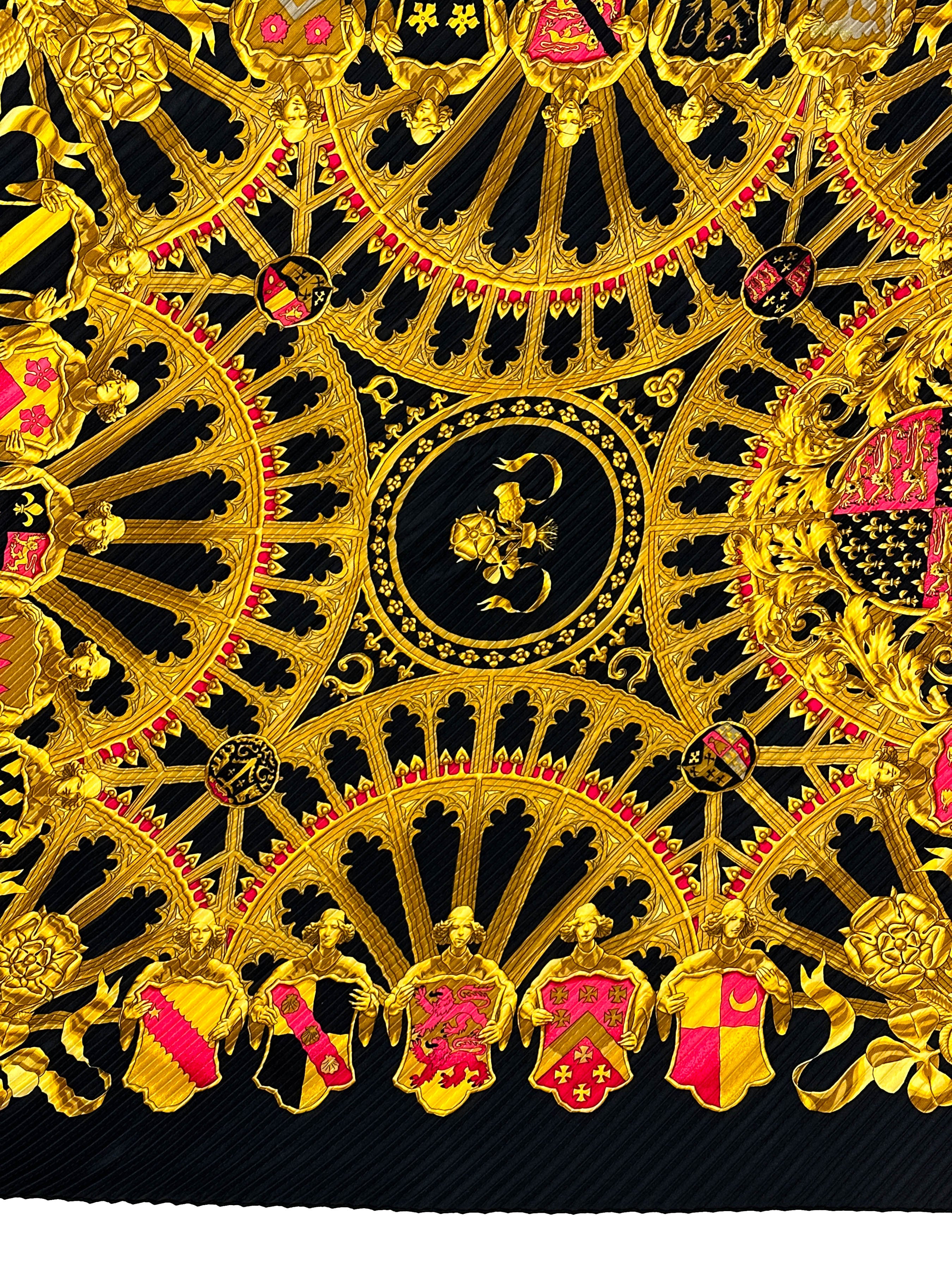 Hermès British Heraldry Plissé 90