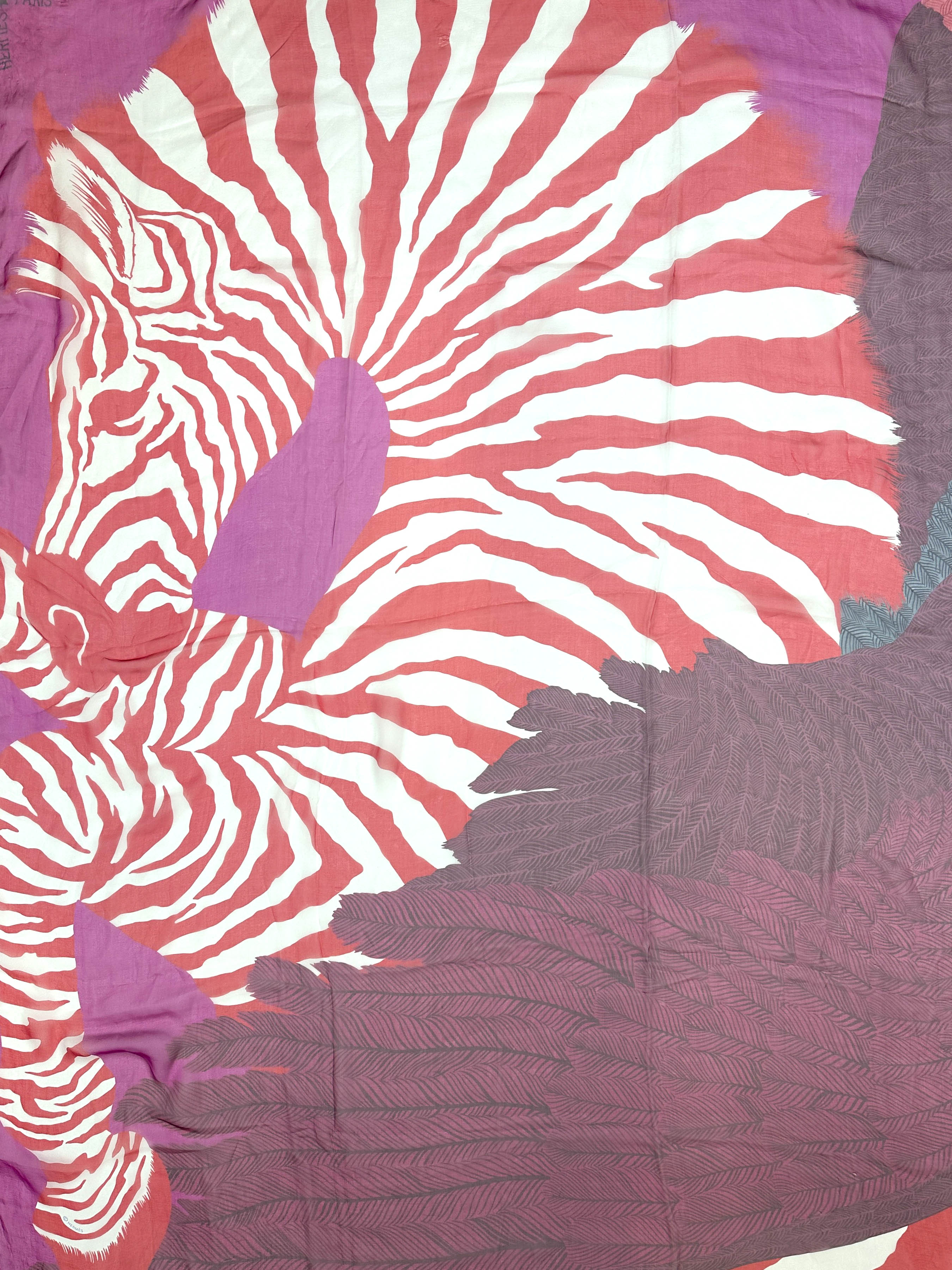 Hermès Zebra Pegasus Mousseline 140