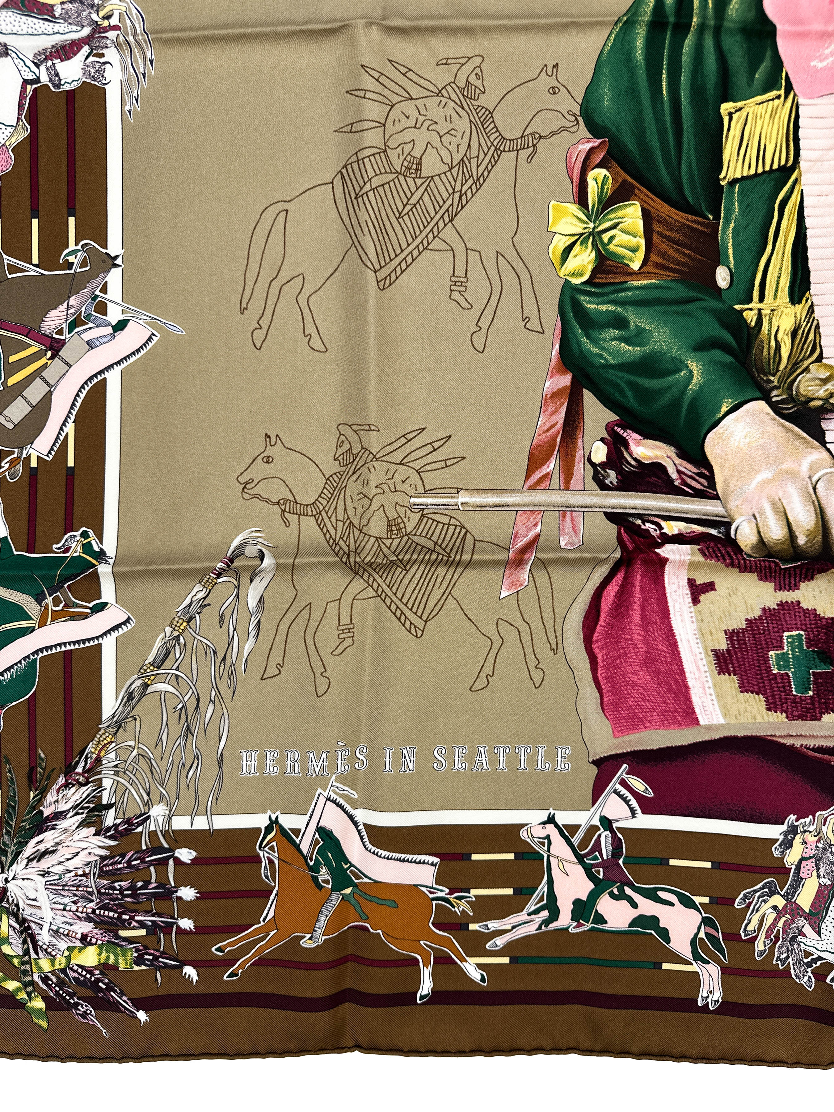 Hermès *Limited Edition Hermès In Seattle 2009* Pani La Shar Pawnee 90