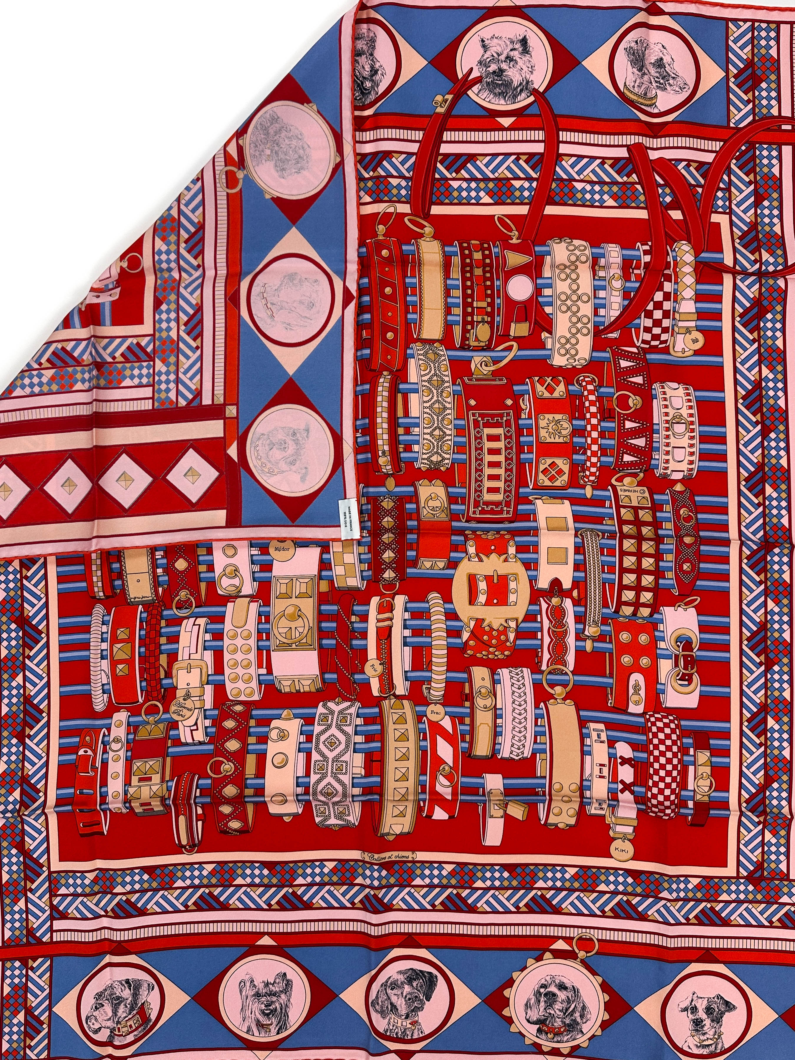 Hermès Colliers et Chiens Wash 90