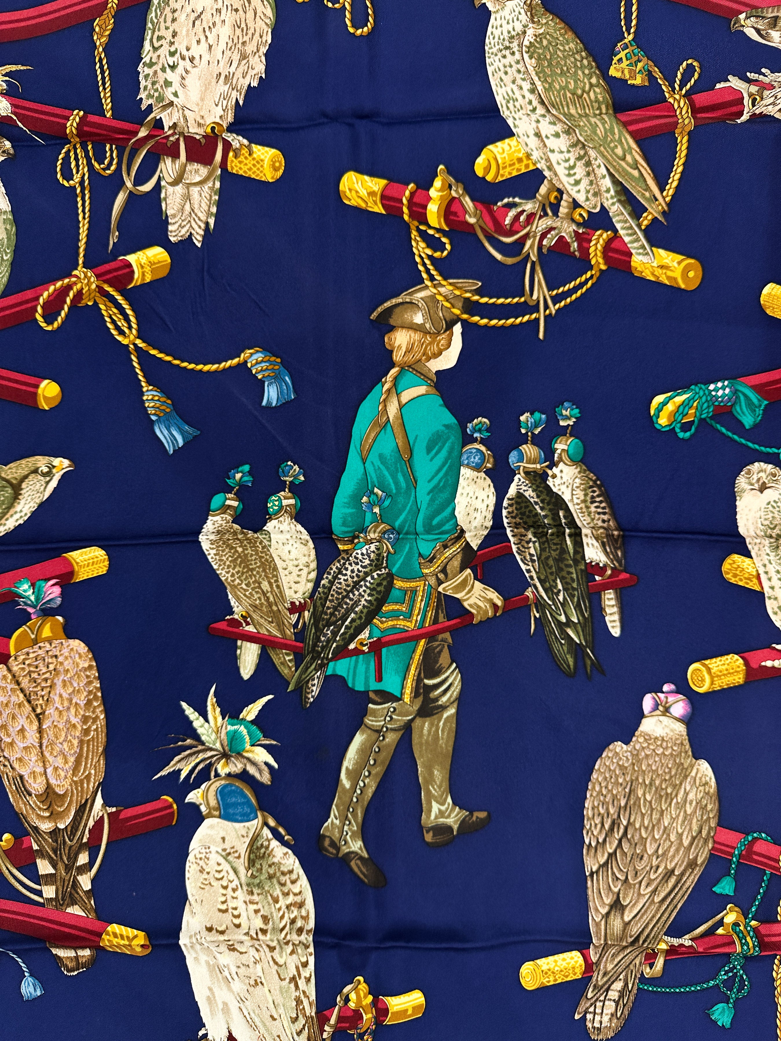 Hermès Les Oiseaux du Roy 90