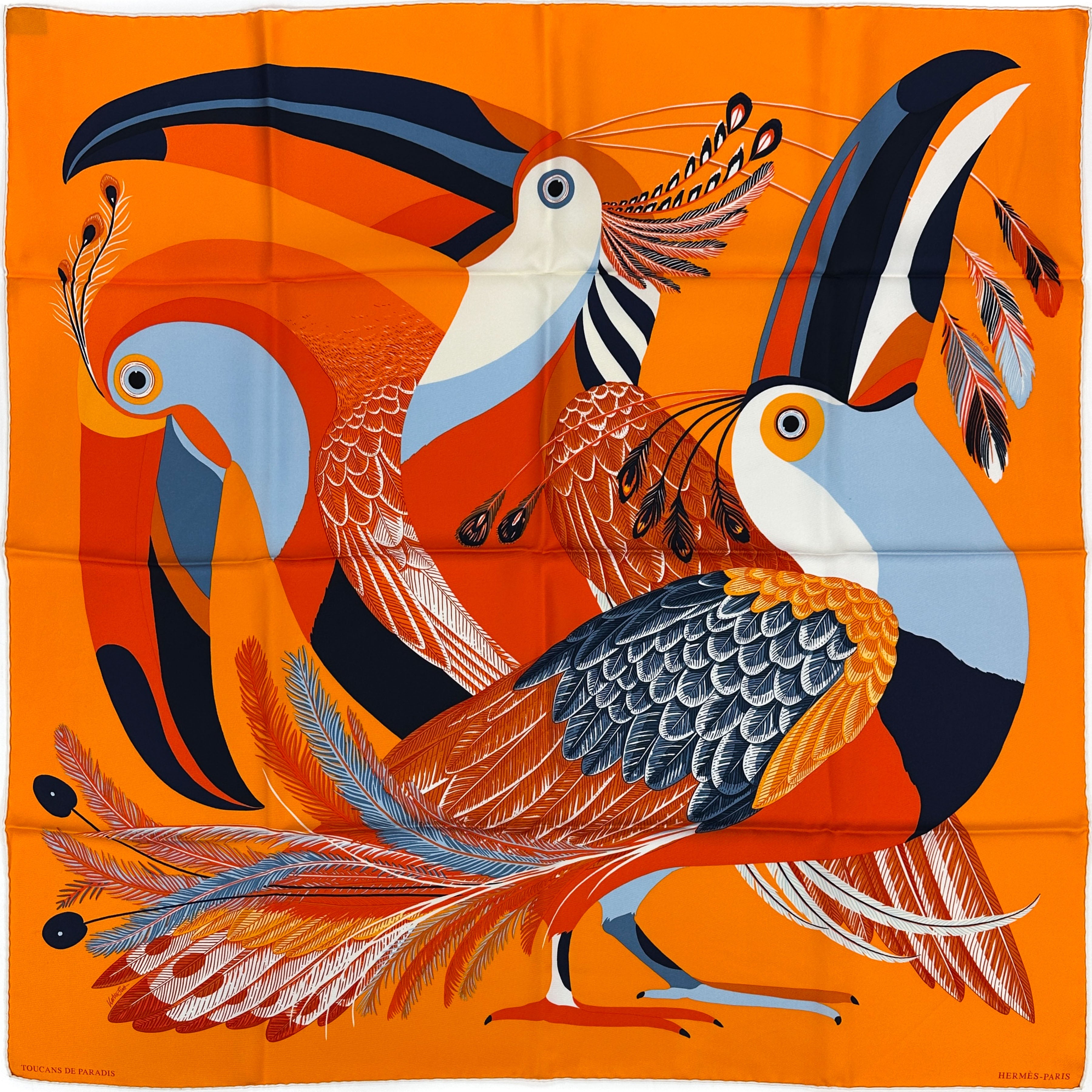 Hermès Toucans de Paradis 90
