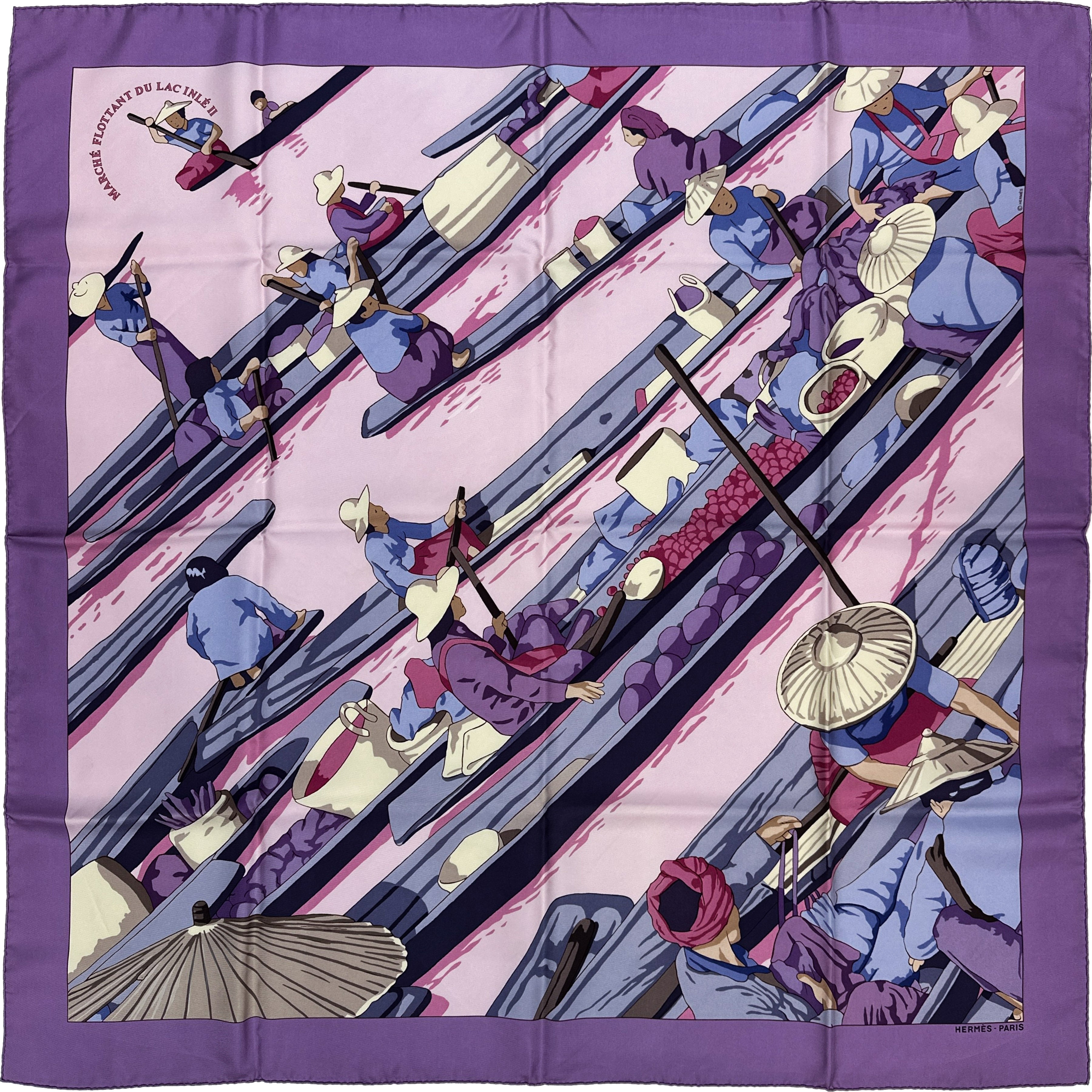 Hermès Marché Flottant Du Lac Inlé II 90